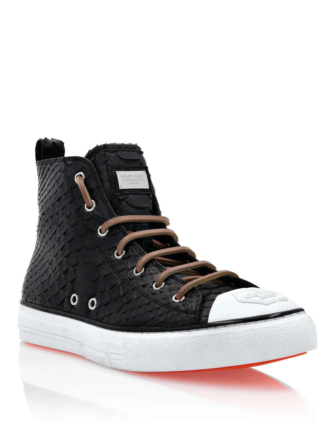 Python Hi-Top Sneakers Luxury Megastar, цвет: Черный