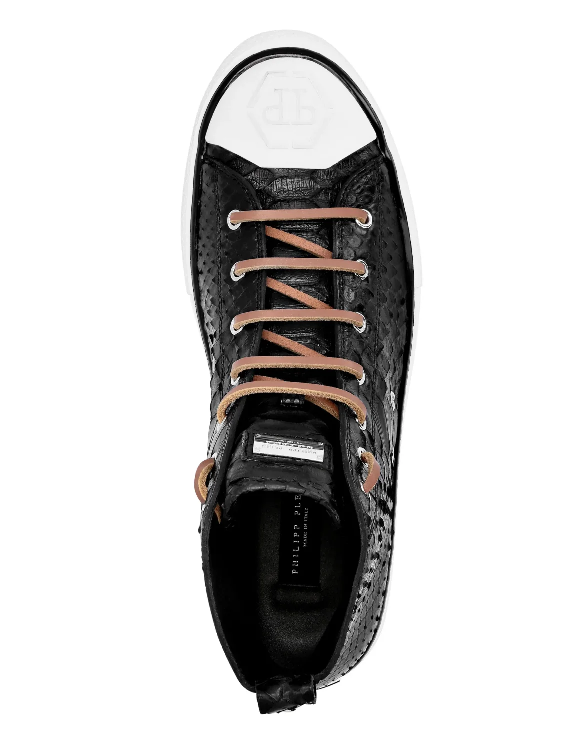 Python Hi-Top Sneakers Luxury Megastar, цвет: Черный
