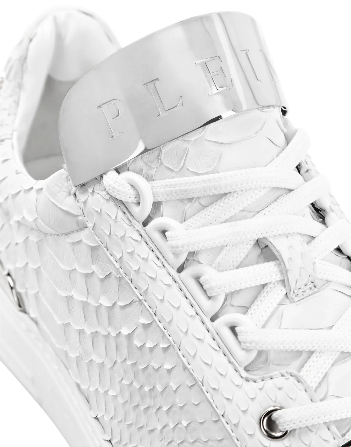 LO-TOP SNEAKERS SILVER $URFER PYTHON, цвет: Белый