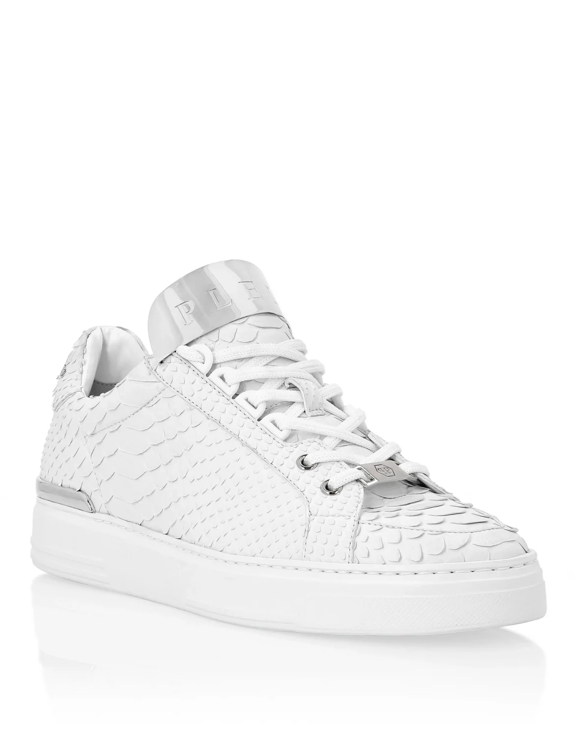 LO-TOP SNEAKERS SILVER $URFER PYTHON, цвет: Белый