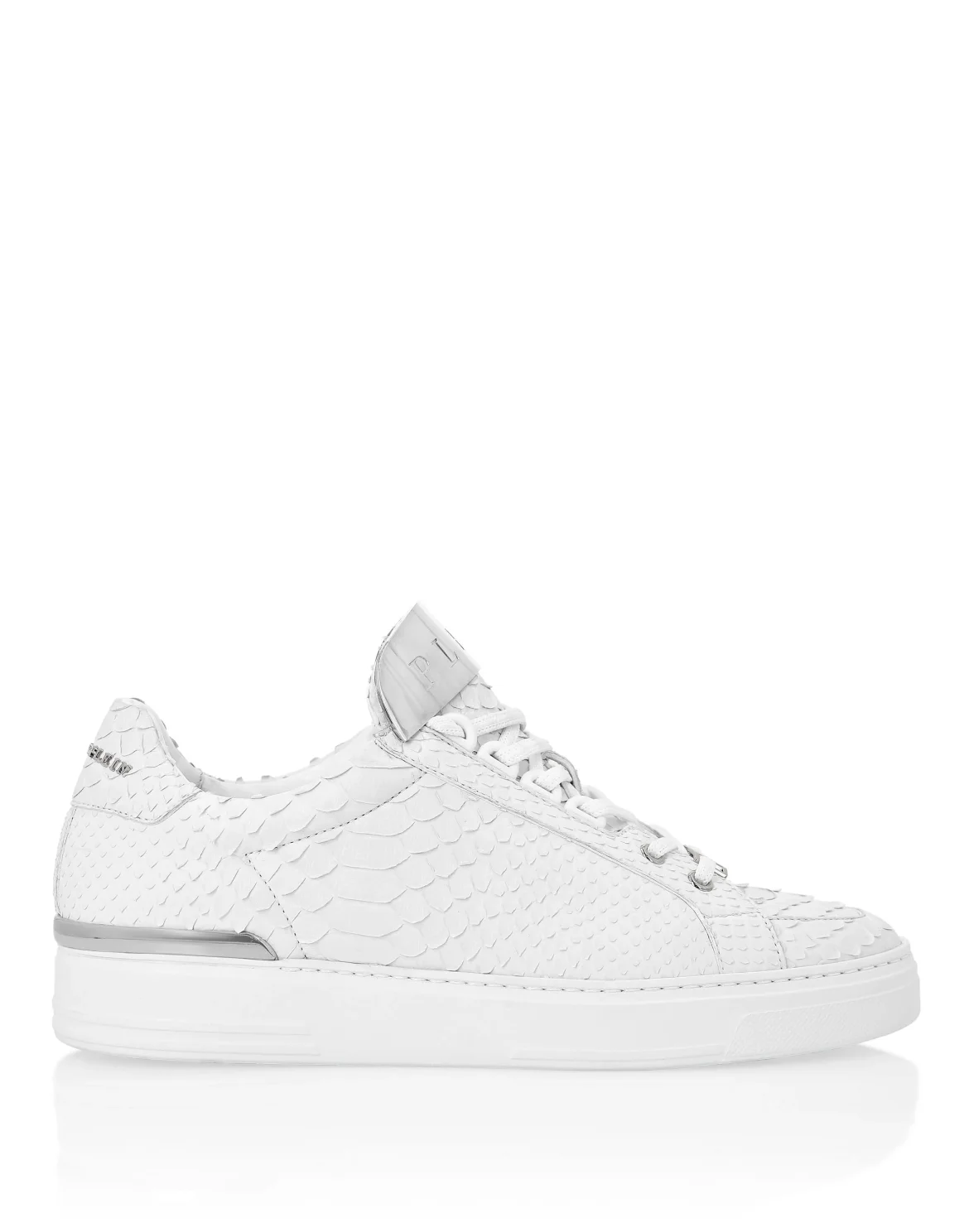 LO-TOP SNEAKERS SILVER $URFER PYTHON, цвет: Белый