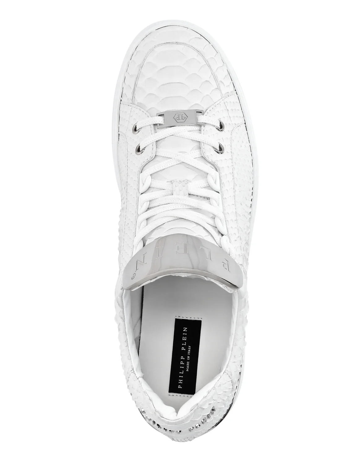 LO-TOP SNEAKERS SILVER $URFER PYTHON, цвет: Белый