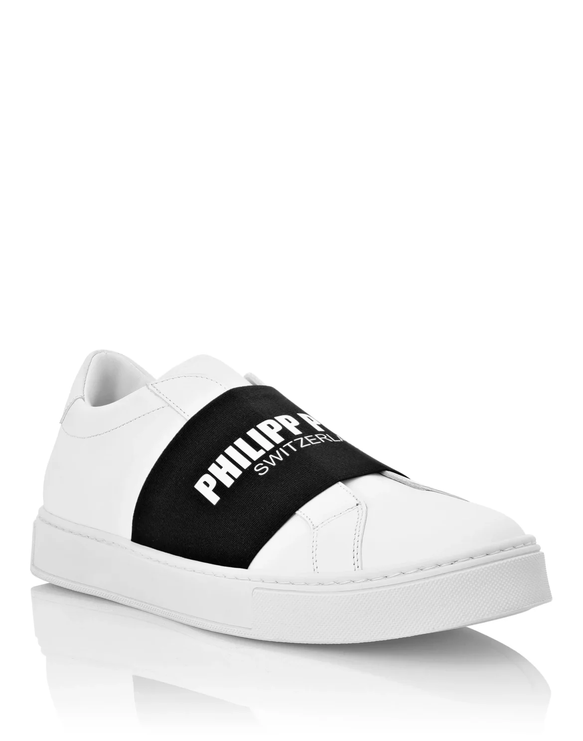Leather Lo-Top Sneakers Philipp Plein TM, цвет: Белый