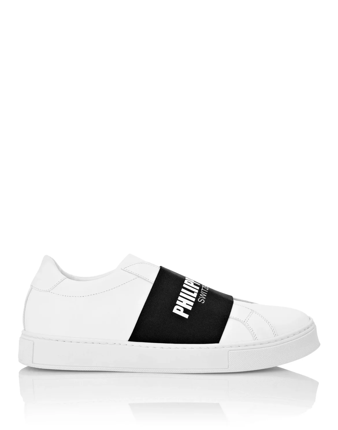 Leather Lo-Top Sneakers Philipp Plein TM, цвет: Белый
