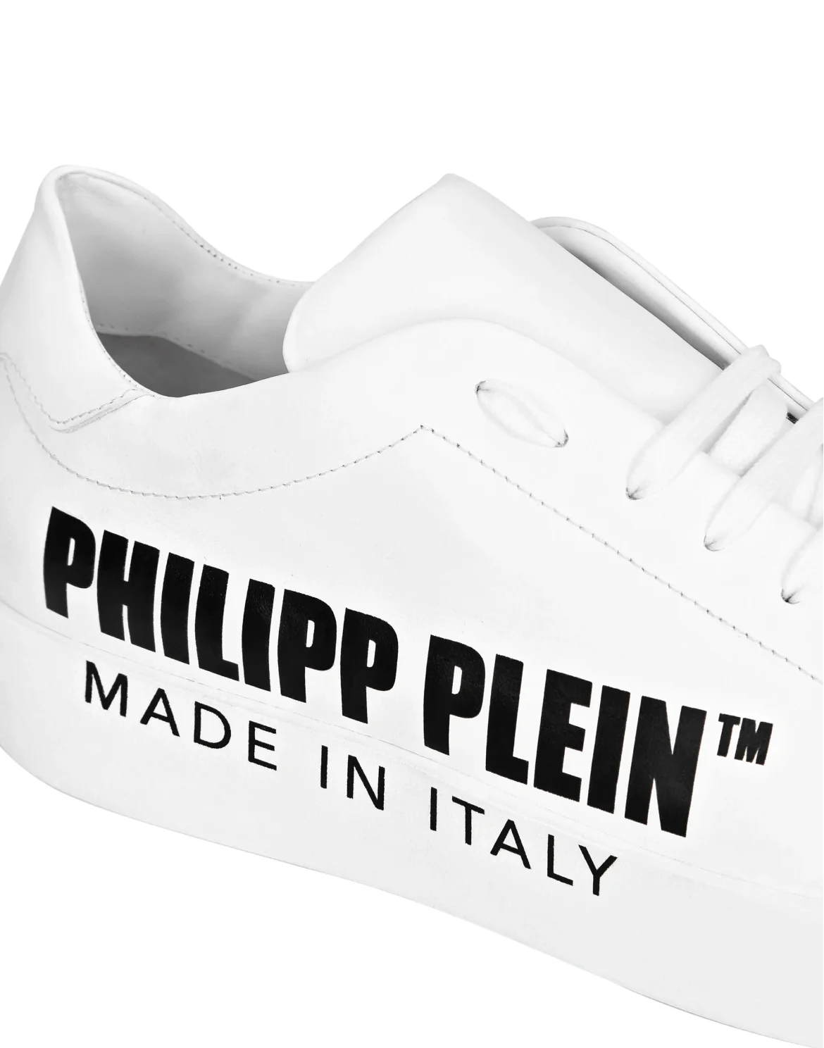 Leather Lo-Top Sneakers Philipp Plein TM, цвет: Белый