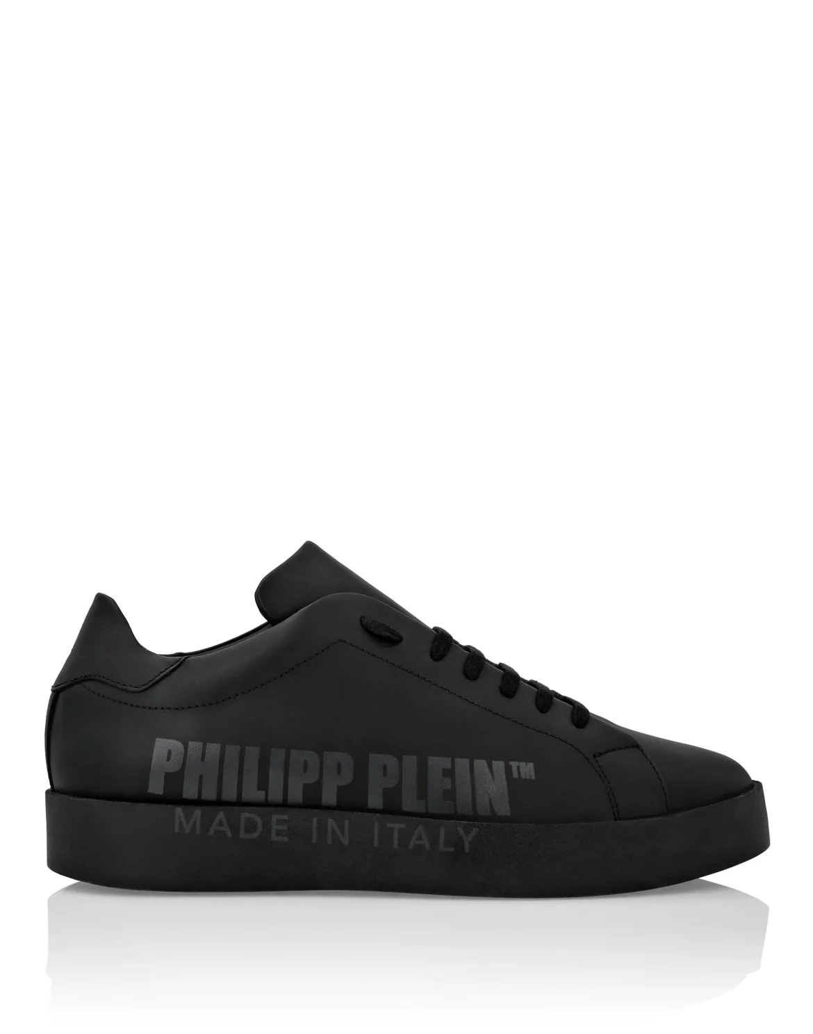 Leather Lo-Top Sneakers Philipp Plein TM, цвет: Черный