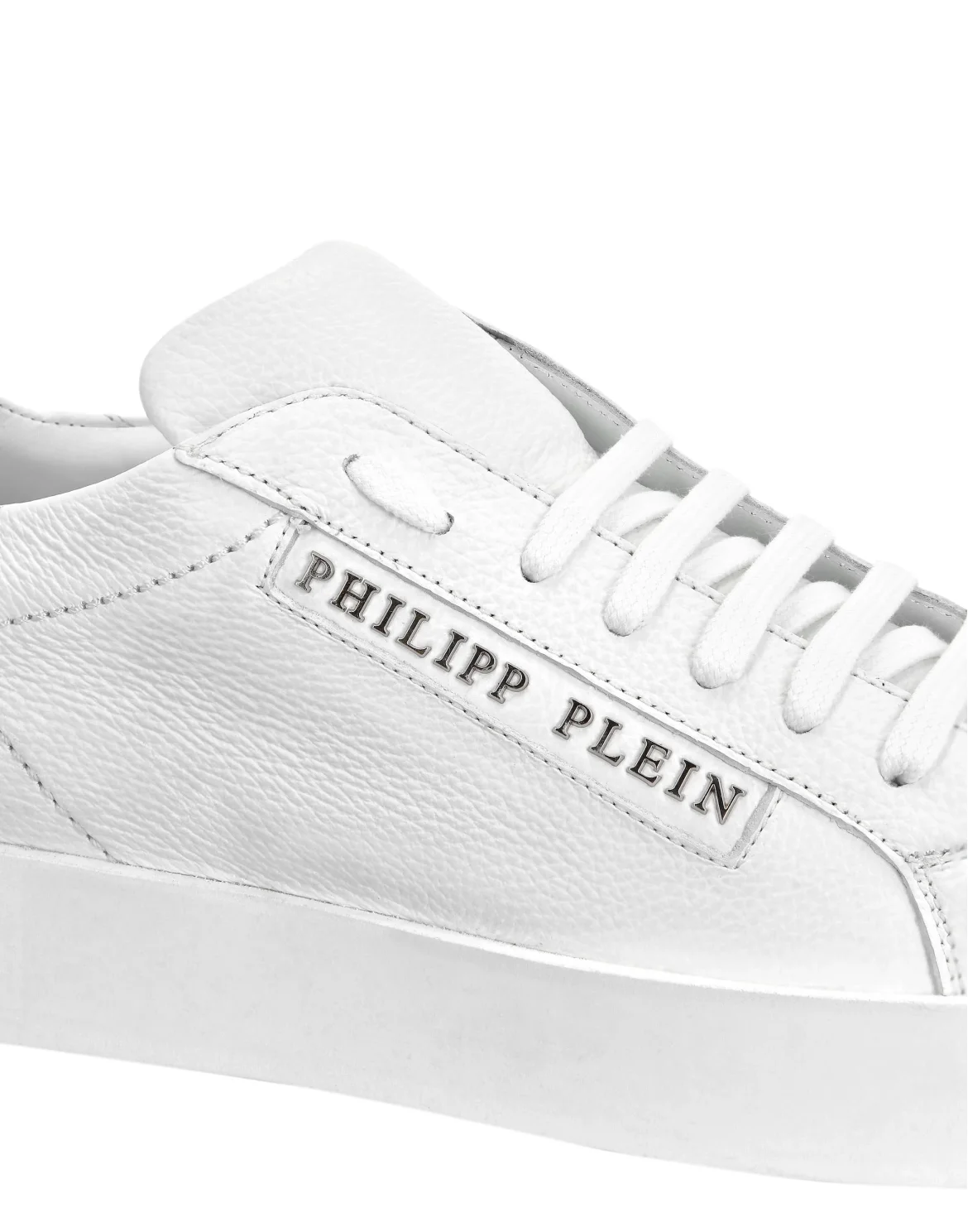 Leather Lo-Top Sneakers Philipp Plein TM, цвет: Белый