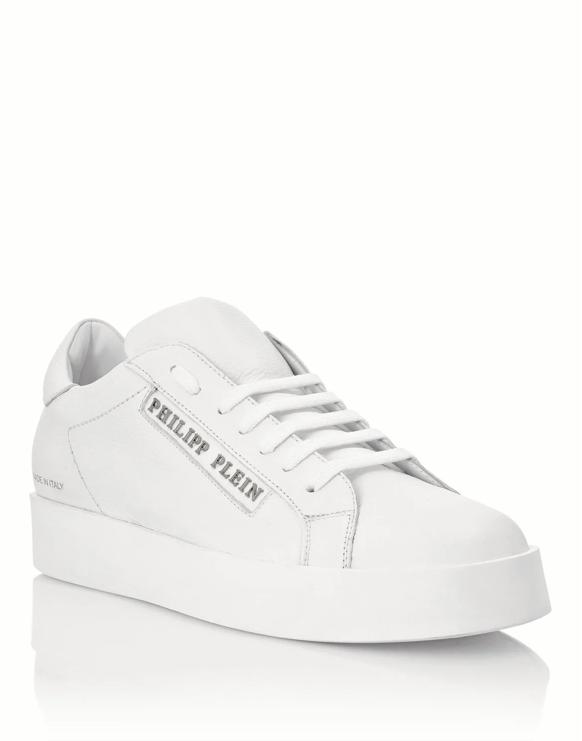 Leather Lo-Top Sneakers Philipp Plein TM, цвет: Белый