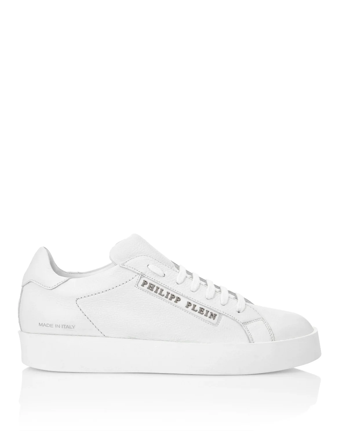 Leather Lo-Top Sneakers Philipp Plein TM, цвет: Белый
