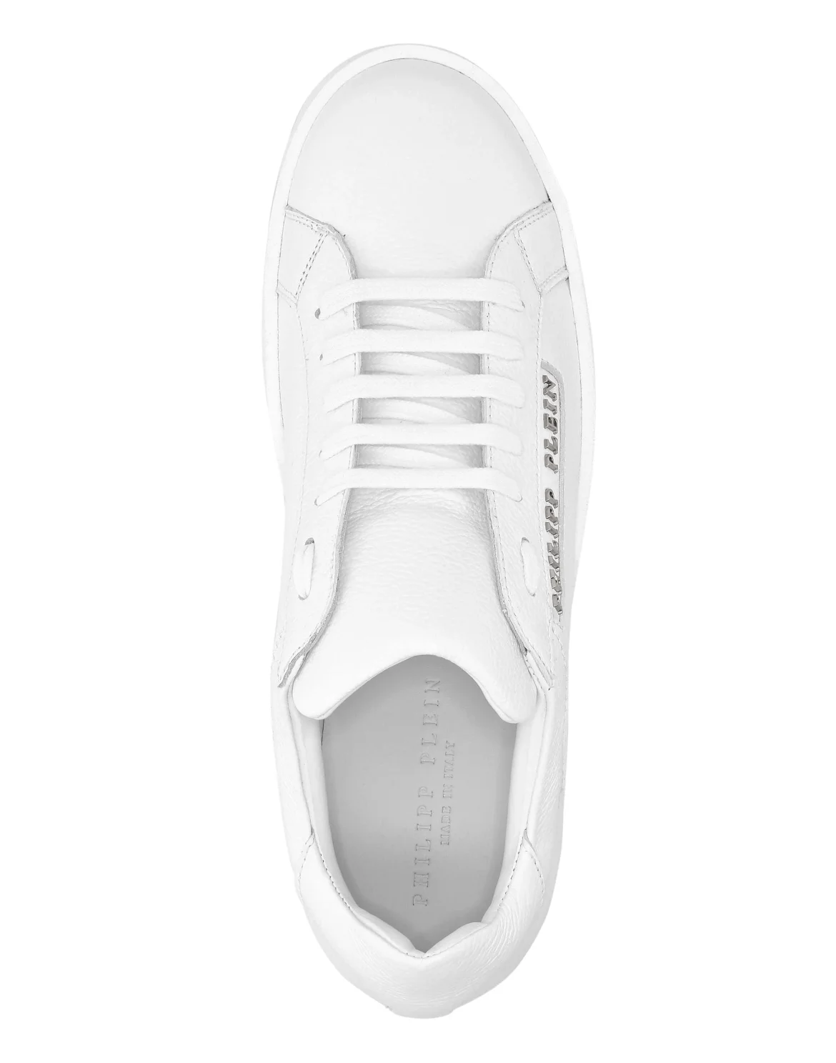 Leather Lo-Top Sneakers Philipp Plein TM, цвет: Белый