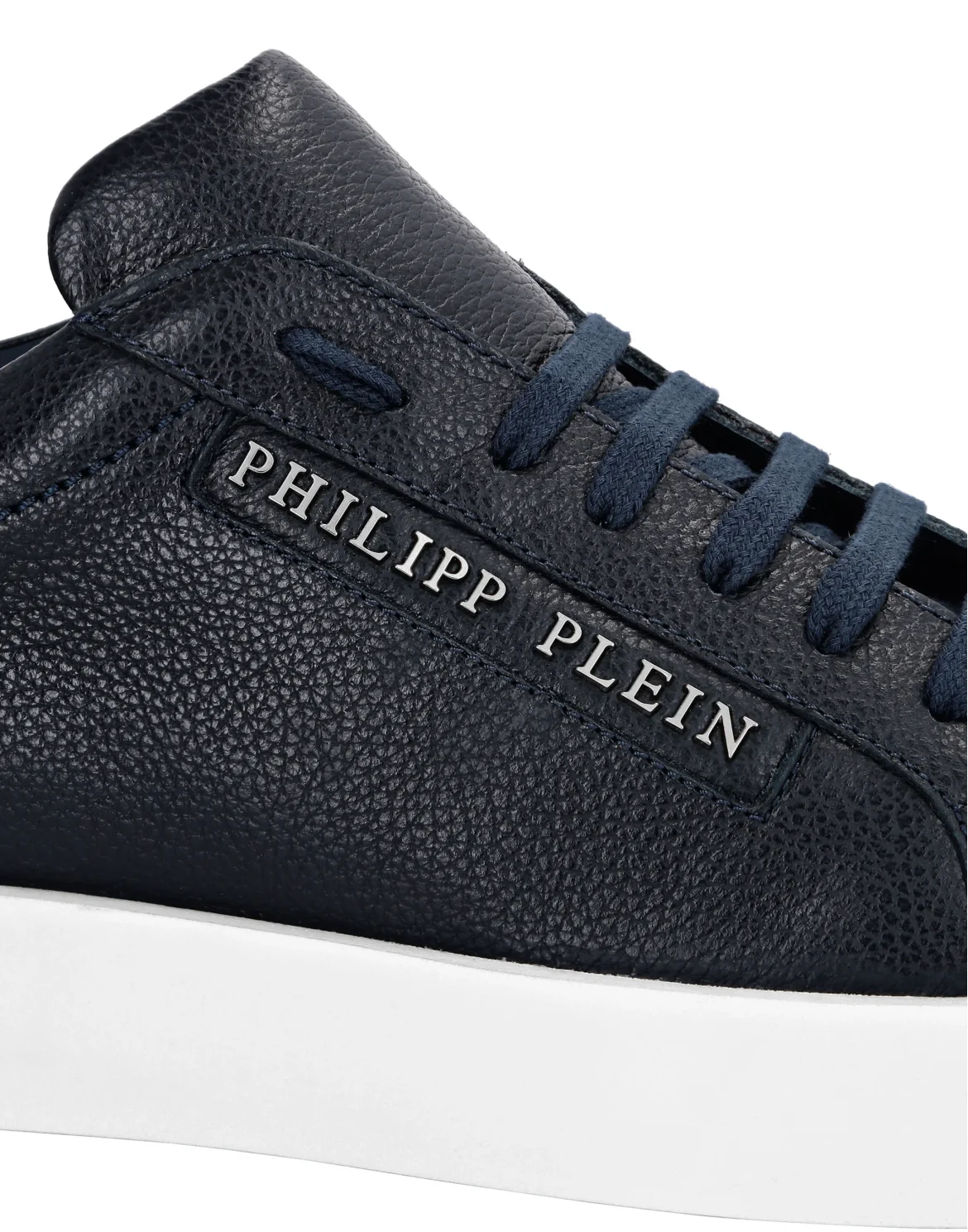 Leather Lo-Top Sneakers Philipp Plein TM, цвет: Синий