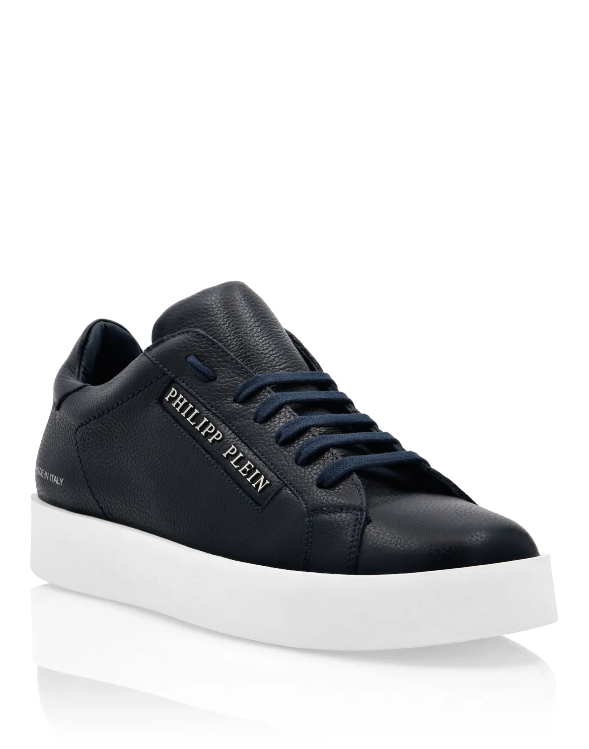 Leather Lo-Top Sneakers Philipp Plein TM, цвет: Синий