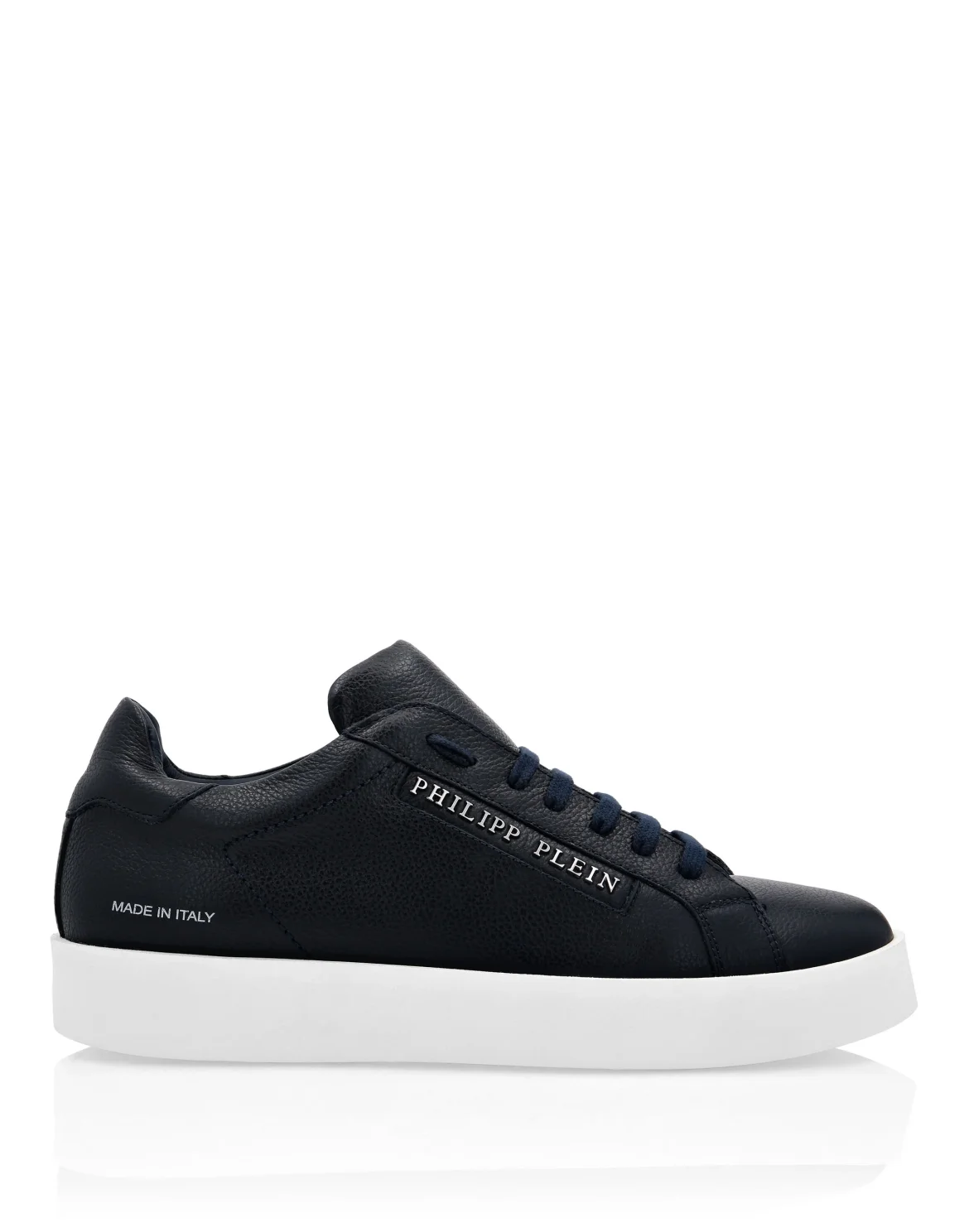 Leather Lo-Top Sneakers Philipp Plein TM, цвет: Синий
