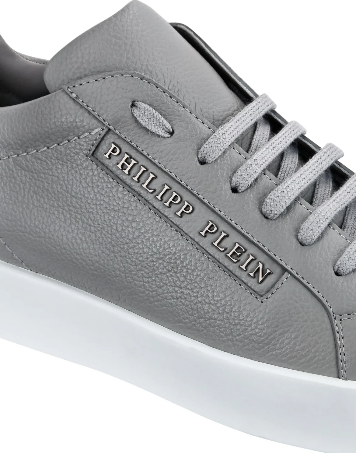Leather Lo-Top Sneakers Philipp Plein TM, цвет: Серый