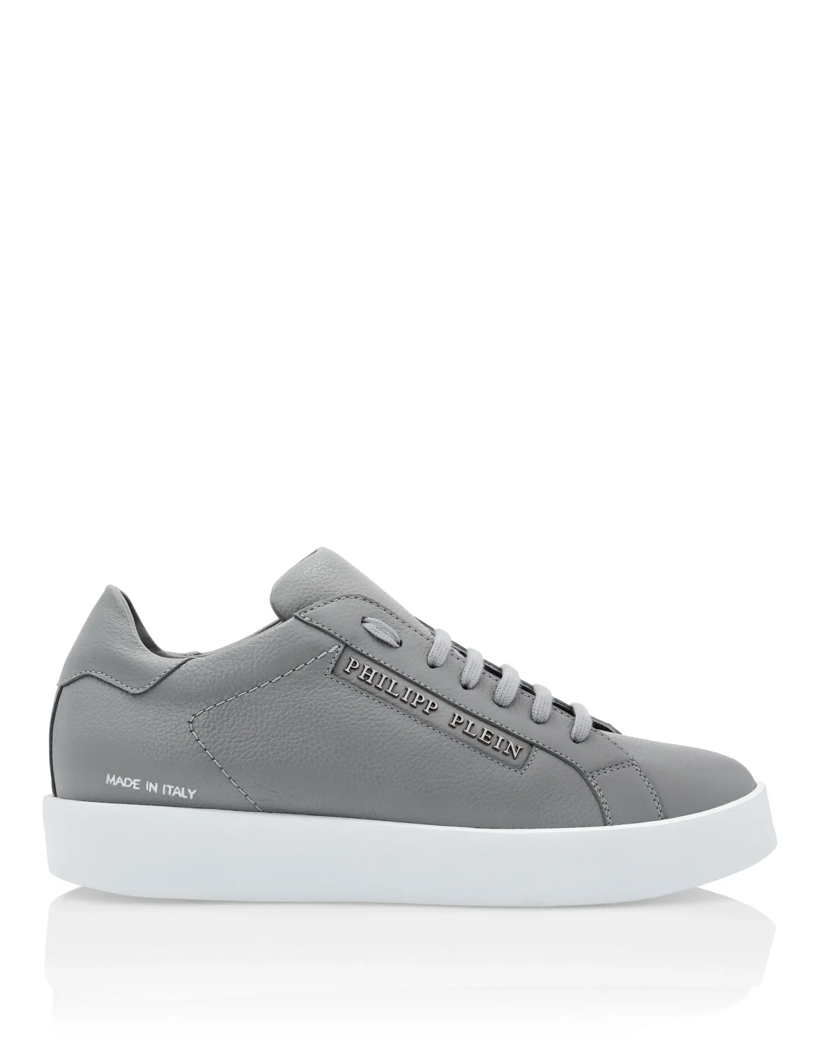 Leather Lo-Top Sneakers Philipp Plein TM, цвет: Серый