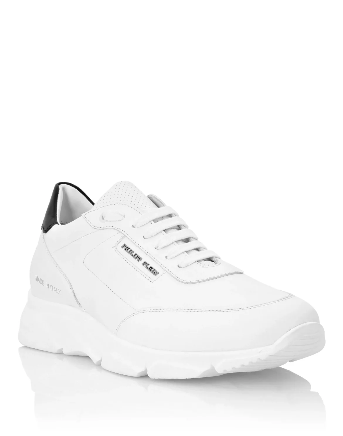 Leather Lo-Top Sneakers Philipp Plein TM, цвет: Белый