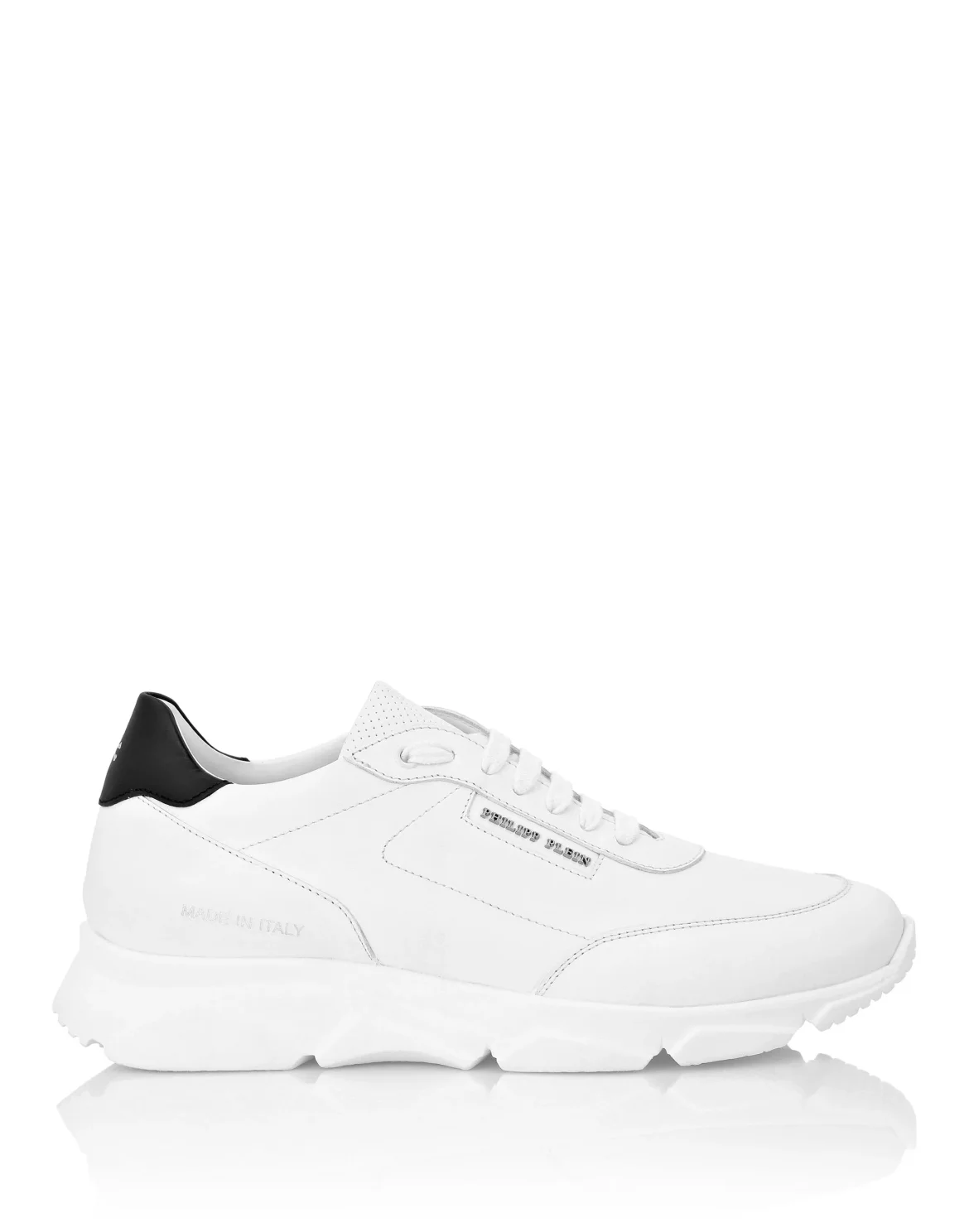 Leather Lo-Top Sneakers Philipp Plein TM, цвет: Белый