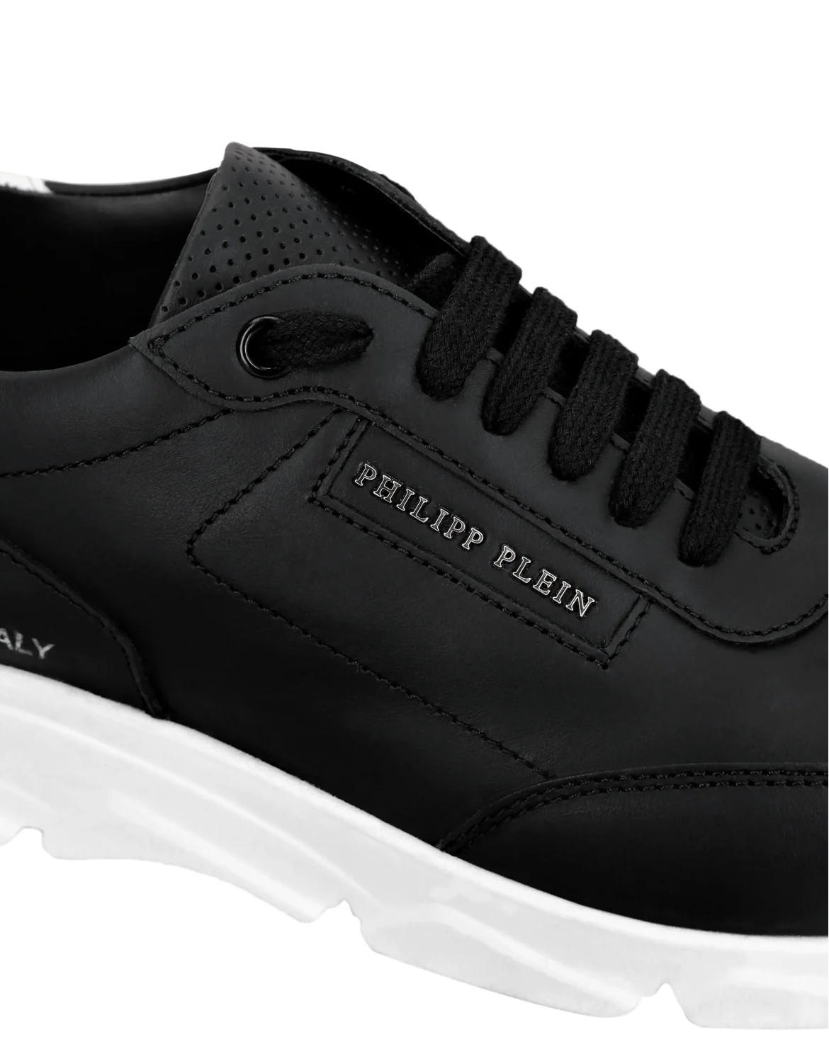 Leather Lo-Top Sneakers Philipp Plein TM, цвет: Черный