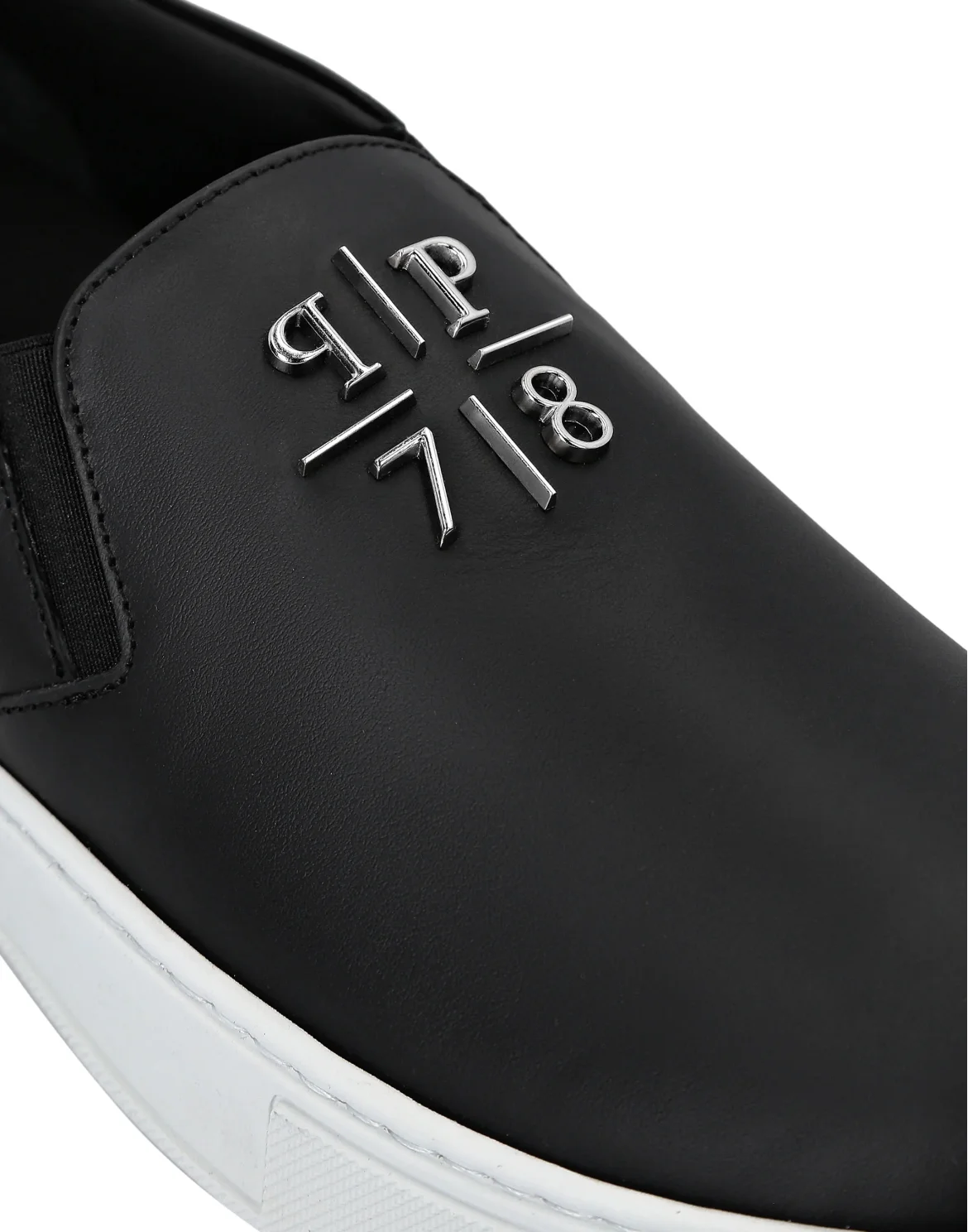 Leather Slip On Philipp Plein TM, цвет: Черный