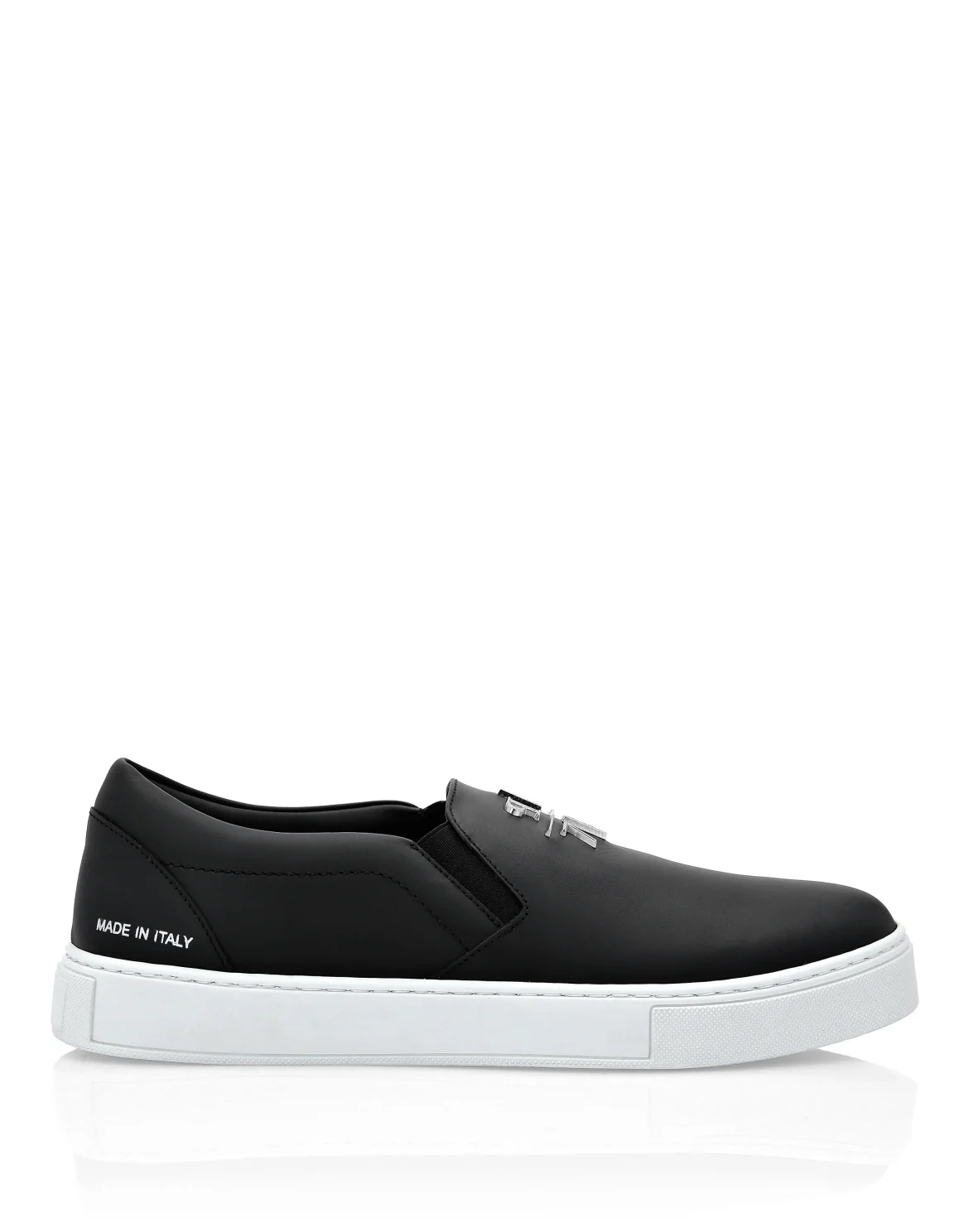 Leather Slip On Philipp Plein TM, цвет: Черный