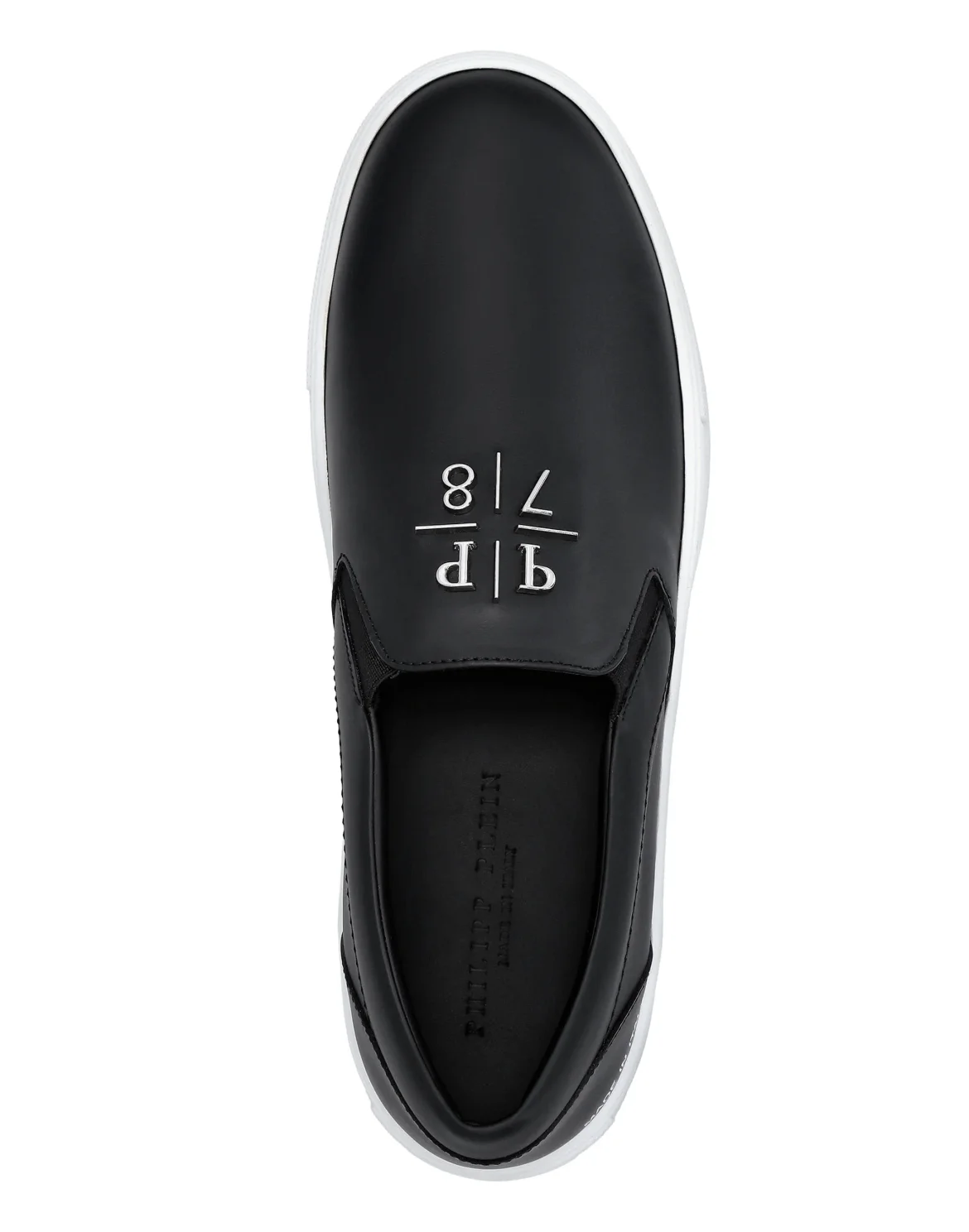 Leather Slip On Philipp Plein TM, цвет: Черный