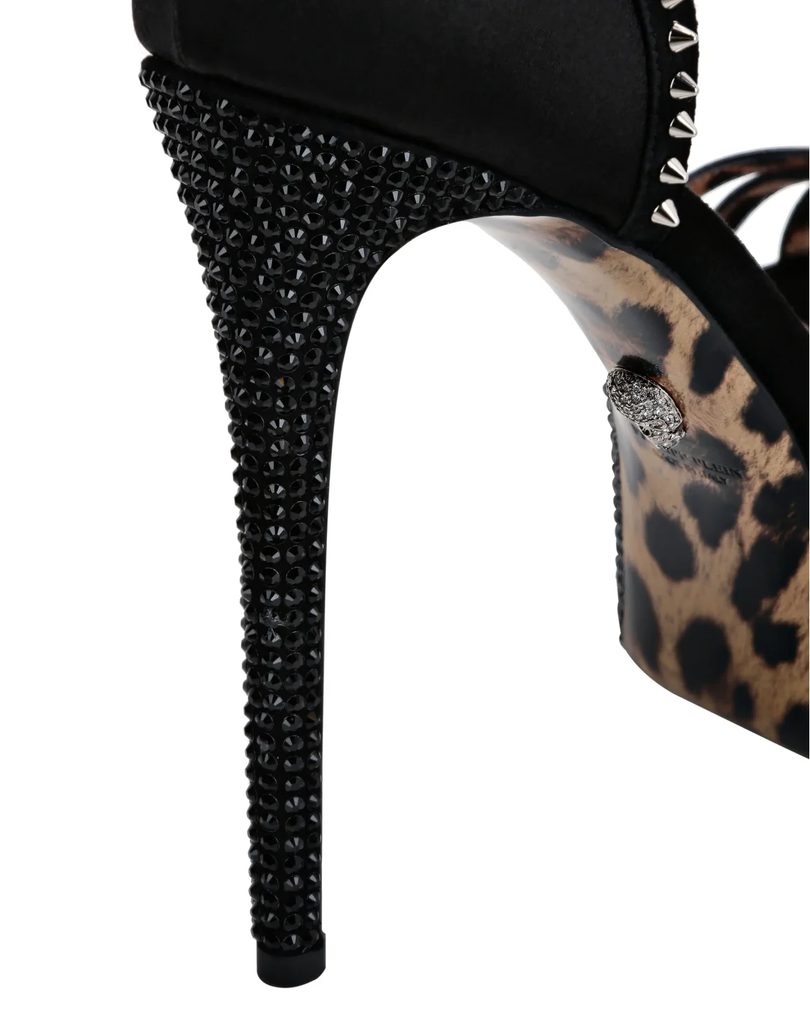 Crystal Platform Sandals, цвет: Черный