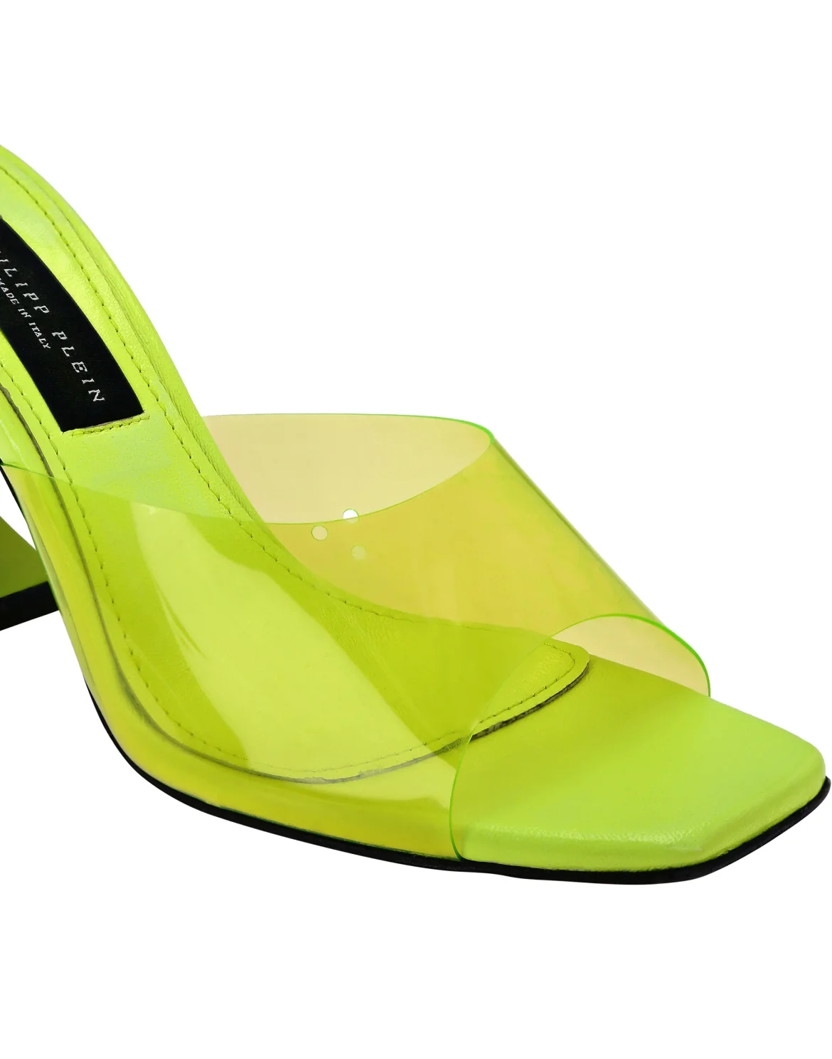 Sandals in pvc Mid Heels Iconic Plein, цвет: Желтый