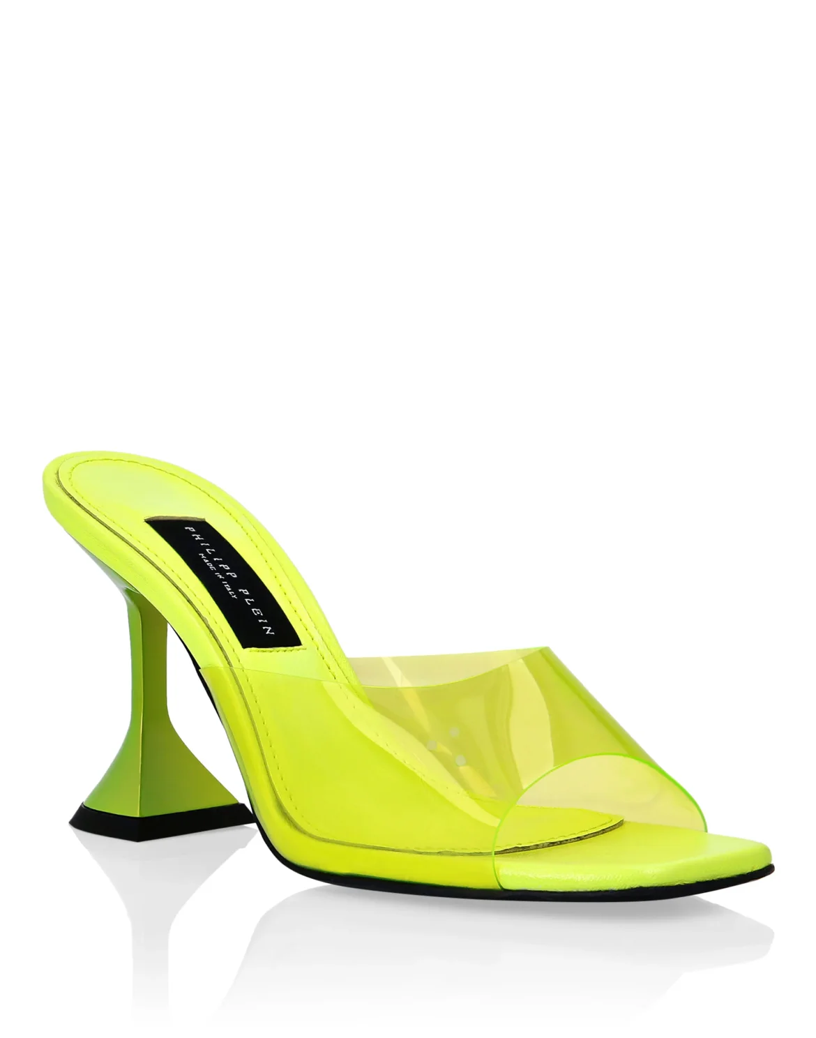 Sandals in pvc Mid Heels Iconic Plein, цвет: Желтый