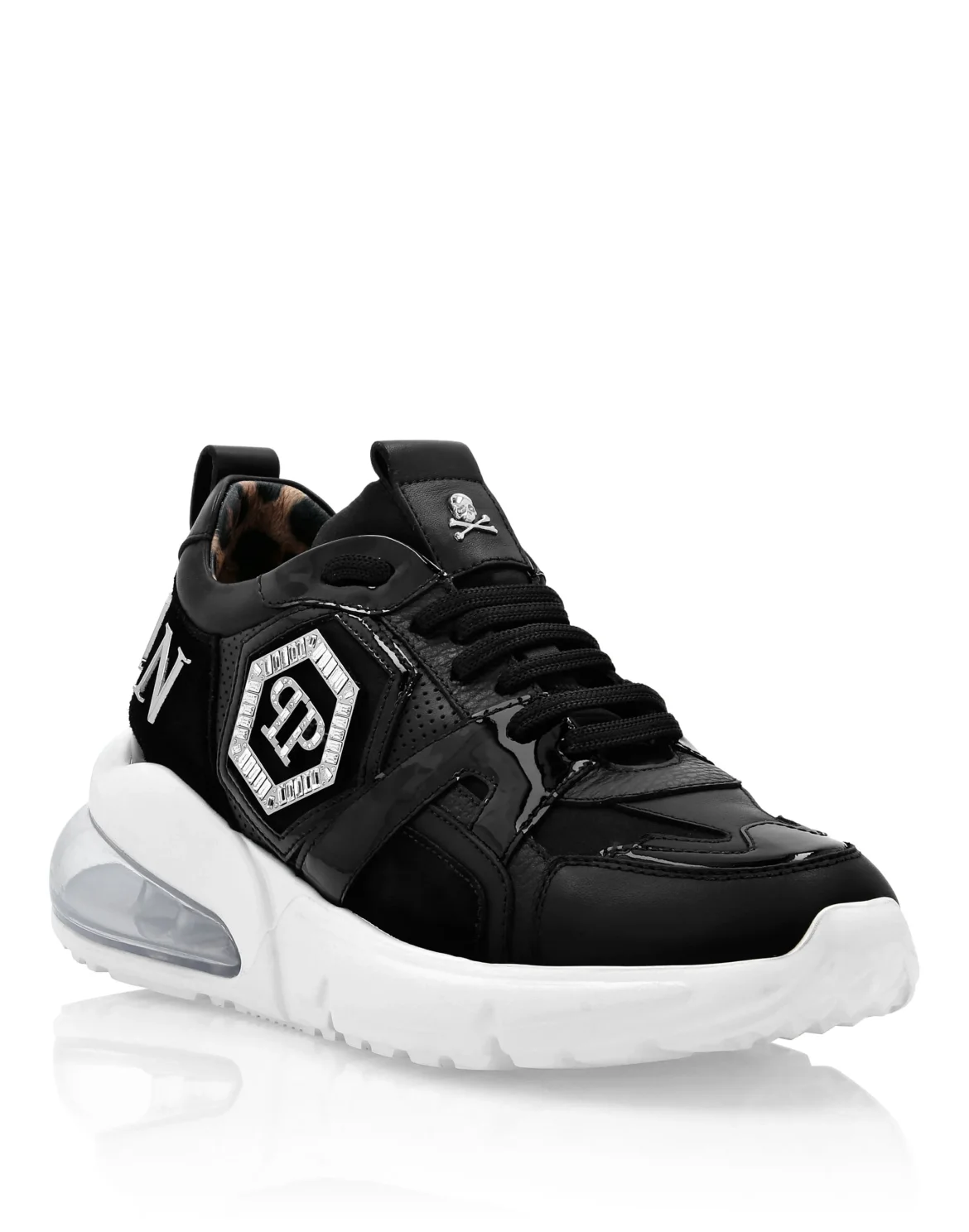 Runner mix leathers crystal Turbocharged, цвет: Черный