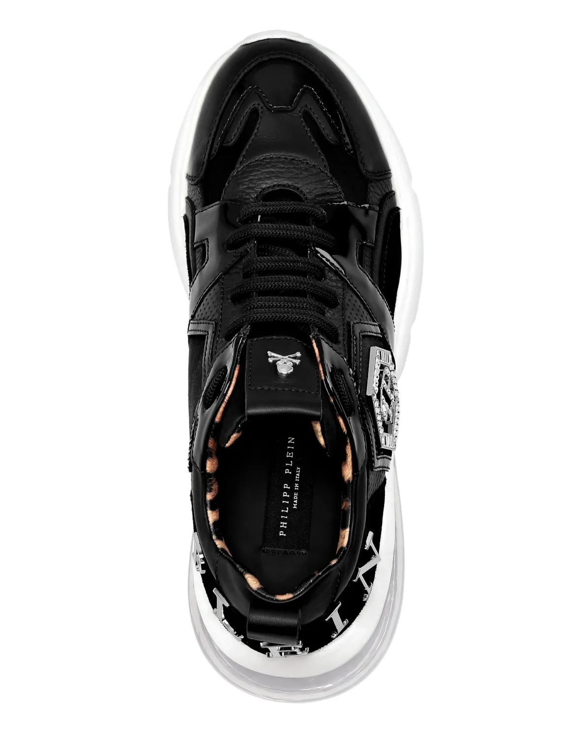 Runner mix leathers crystal Turbocharged, цвет: Черный