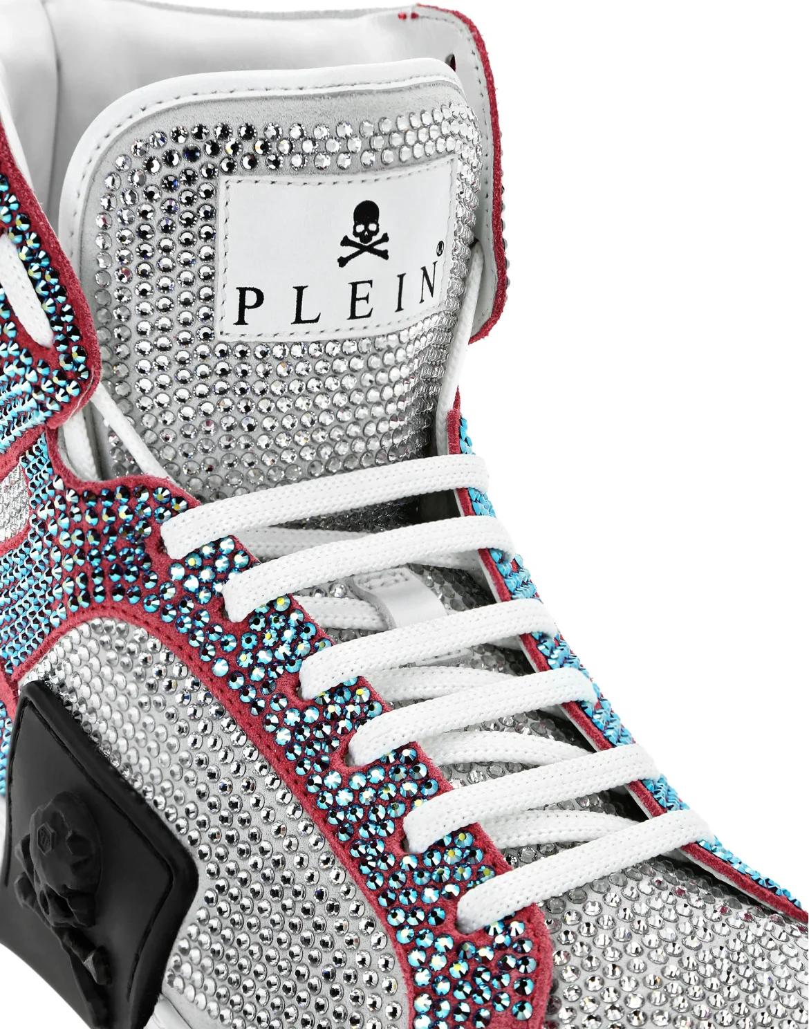 Suede Money KICK$ Hi-Top Sneakers Crystal, цвет: Белый