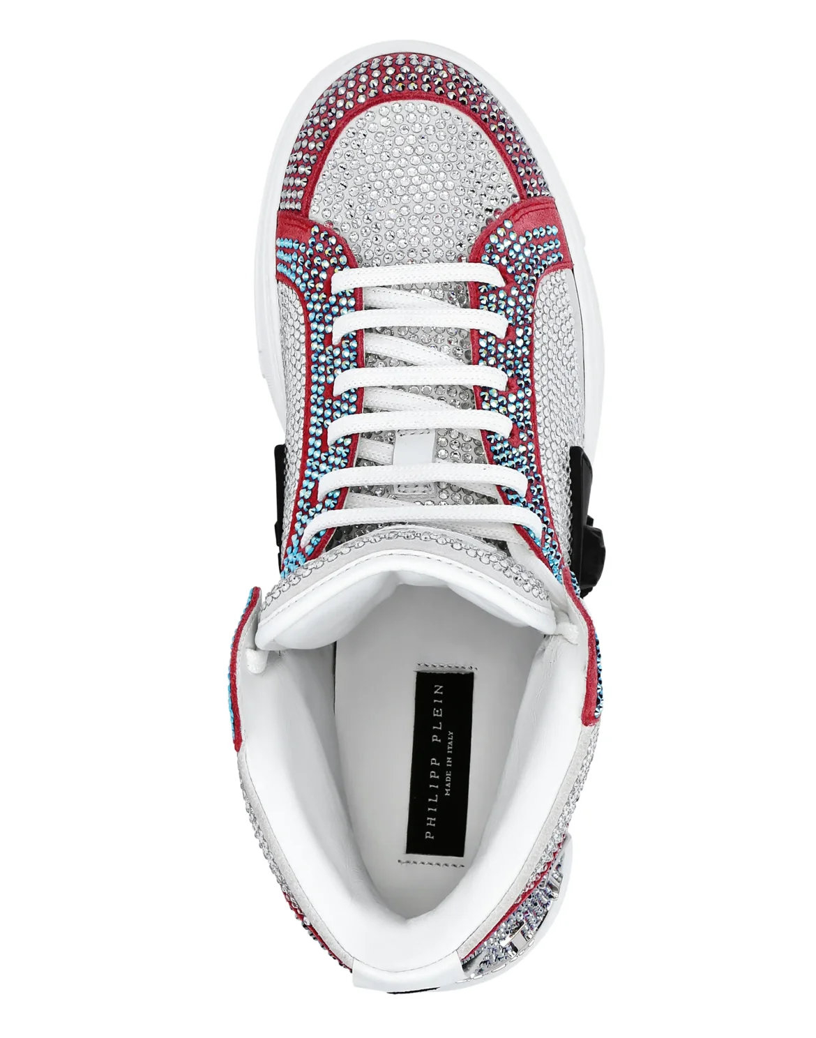 Suede Money KICK$ Hi-Top Sneakers Crystal, цвет: Белый