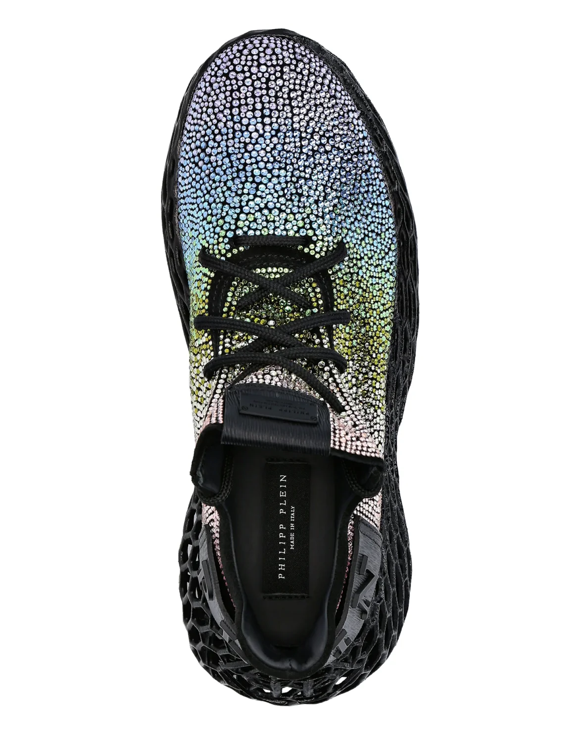 RUNNER SNEAKERS $KELETON SUEDE WITH STRASS, цвет: Мультиколор