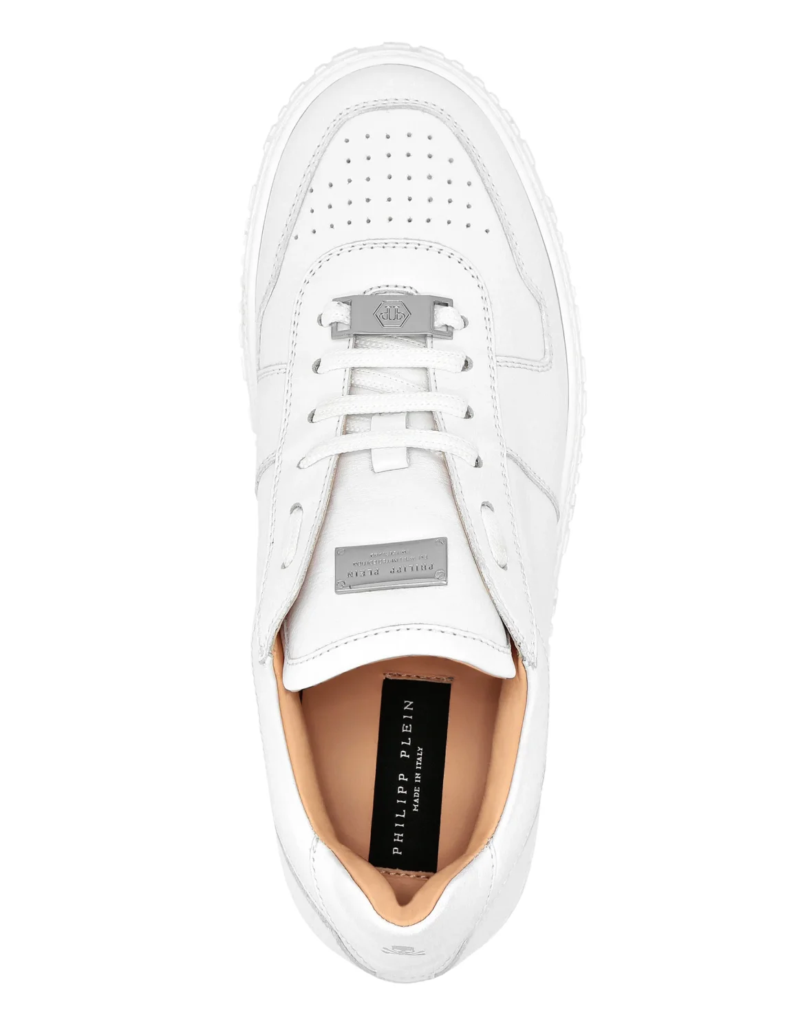 Leather Lo-Top Sneakers King Power, цвет: Белый