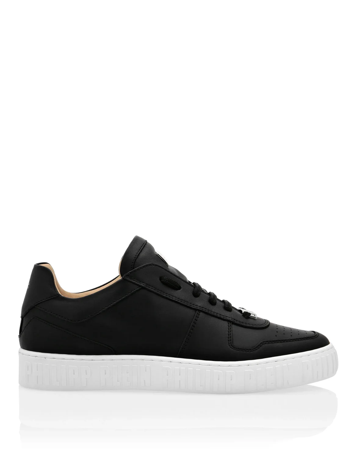 Leather Lo-Top Sneakers King Power, цвет: Черный
