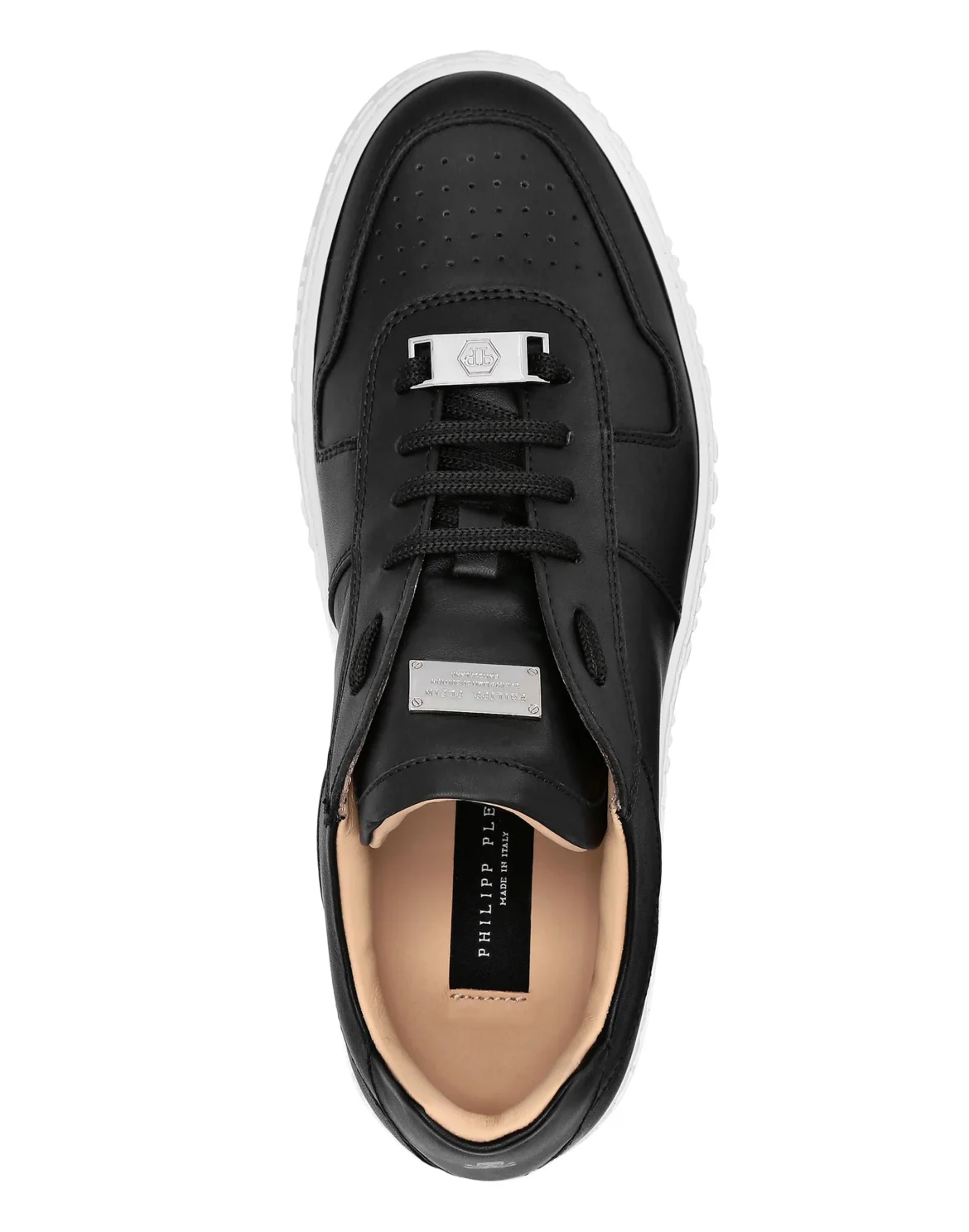 Leather Lo-Top Sneakers King Power, цвет: Черный