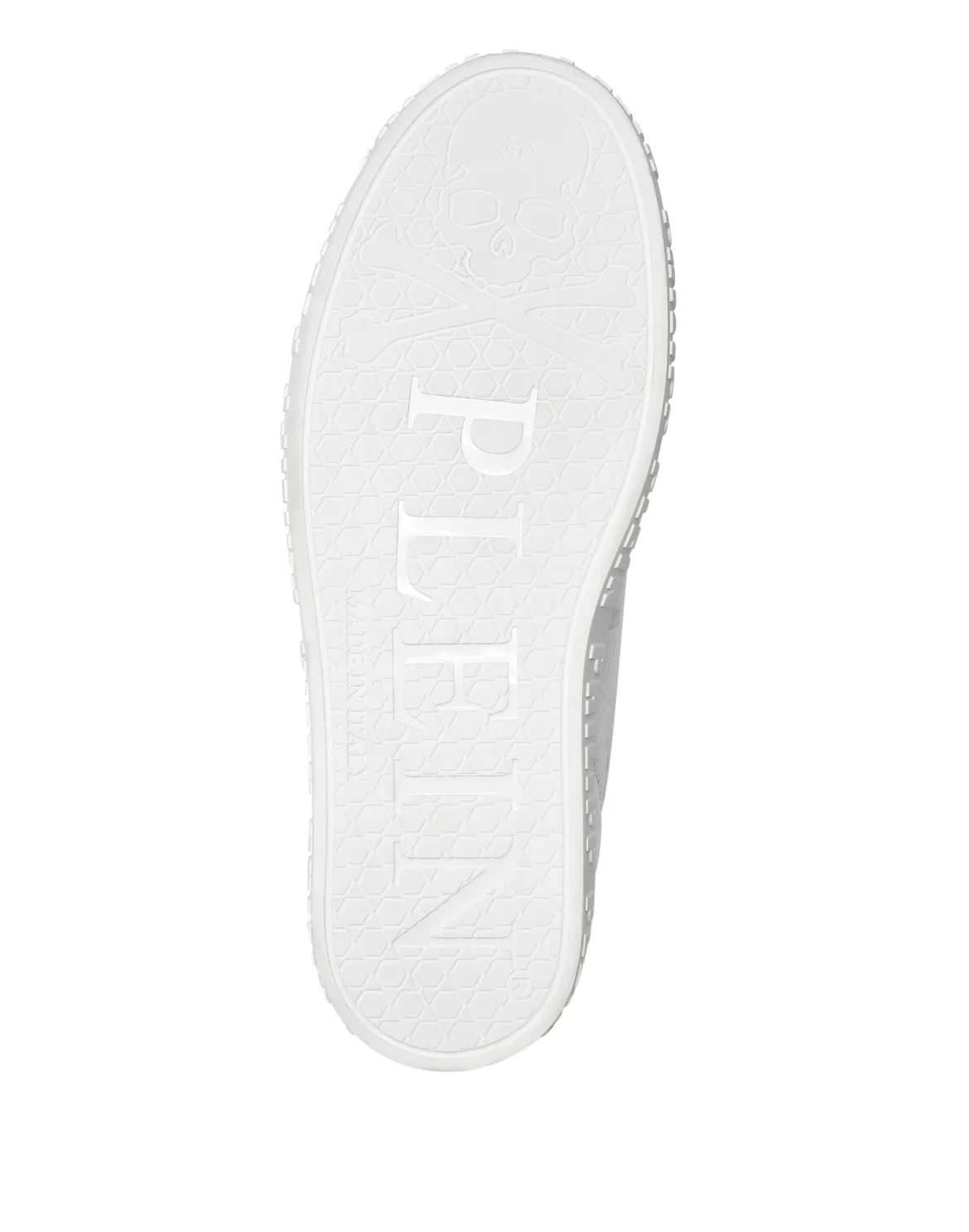 Laminated Leather Lo-Top Sneakers King Power, цвет: Серебристый