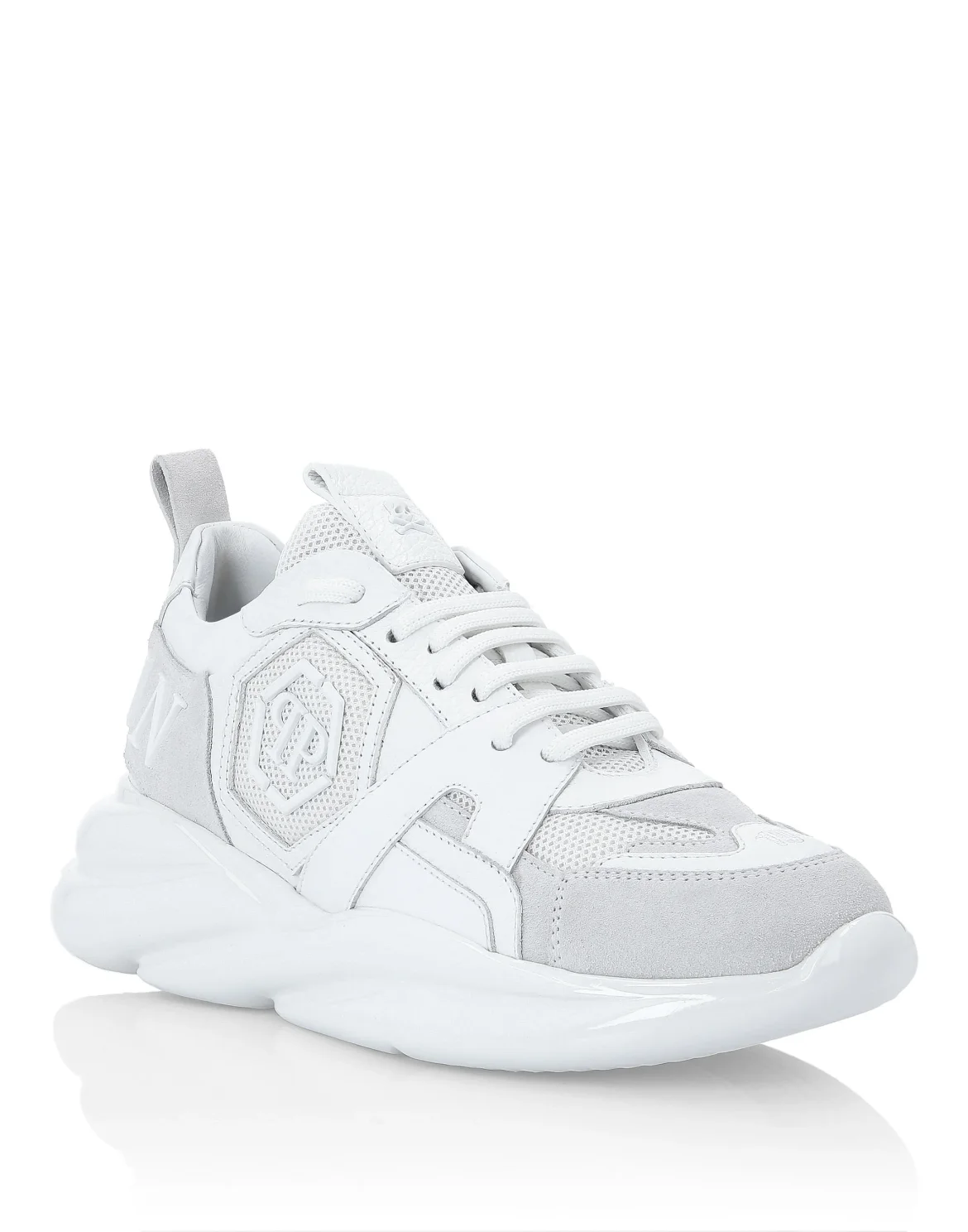 Runner mix materials Plein Hurricane, цвет: Белый