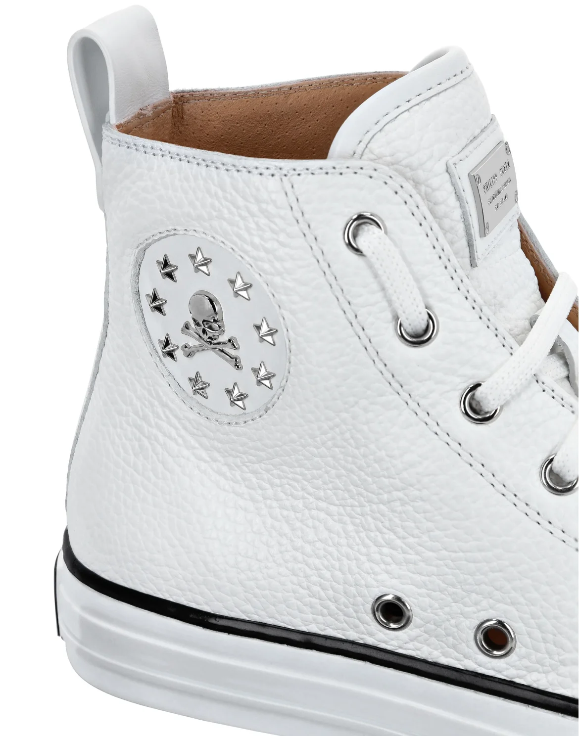 Leather Hi-Top Sneakers Megastar, цвет: Белый