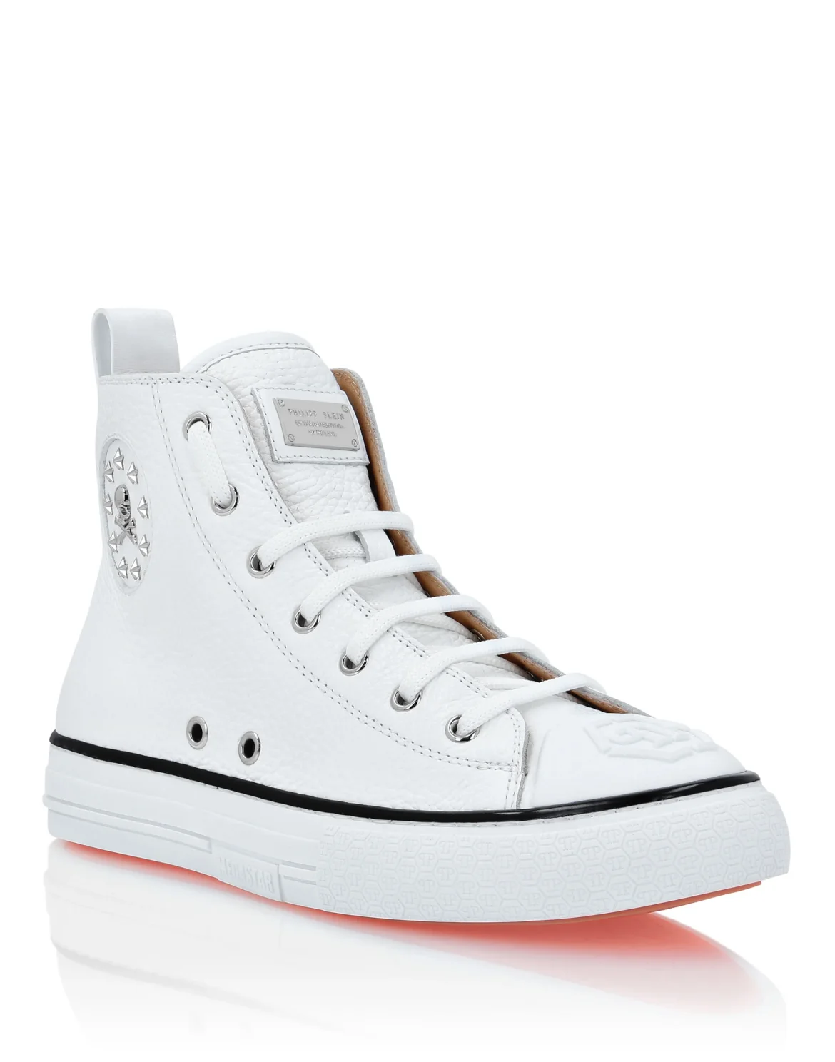 Leather Hi-Top Sneakers Megastar, цвет: Белый