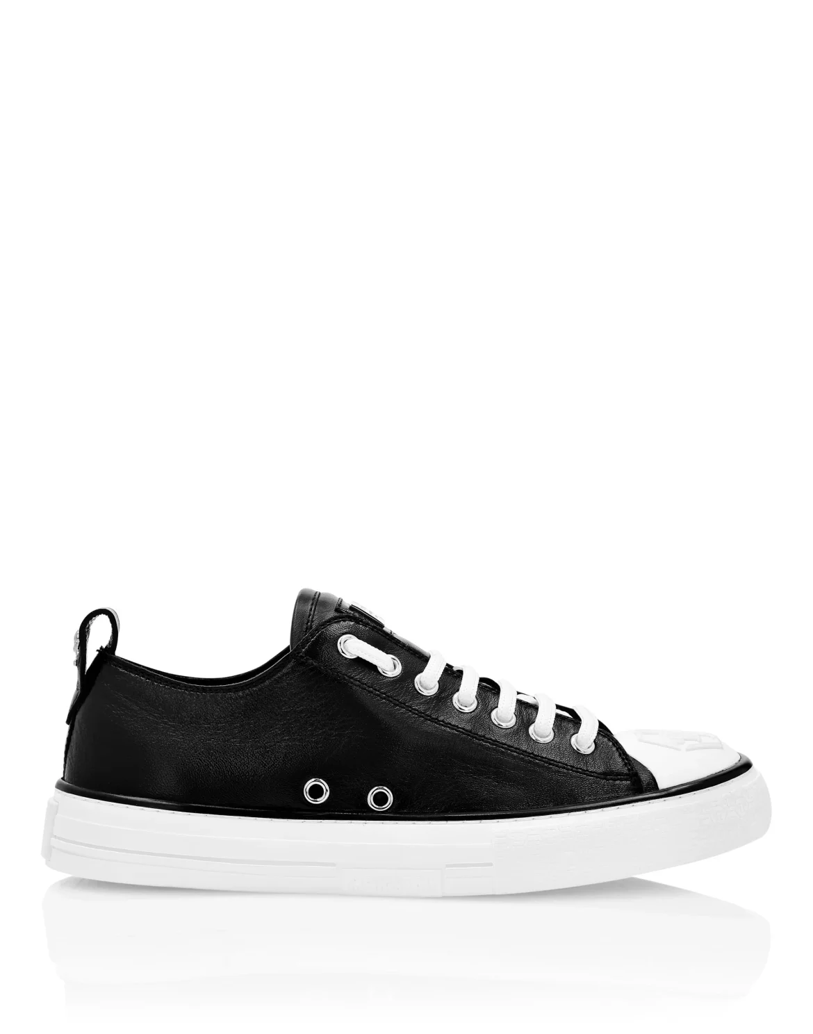 Laminated Leather Lo-Top Sneakers Megastar, цвет: Черный