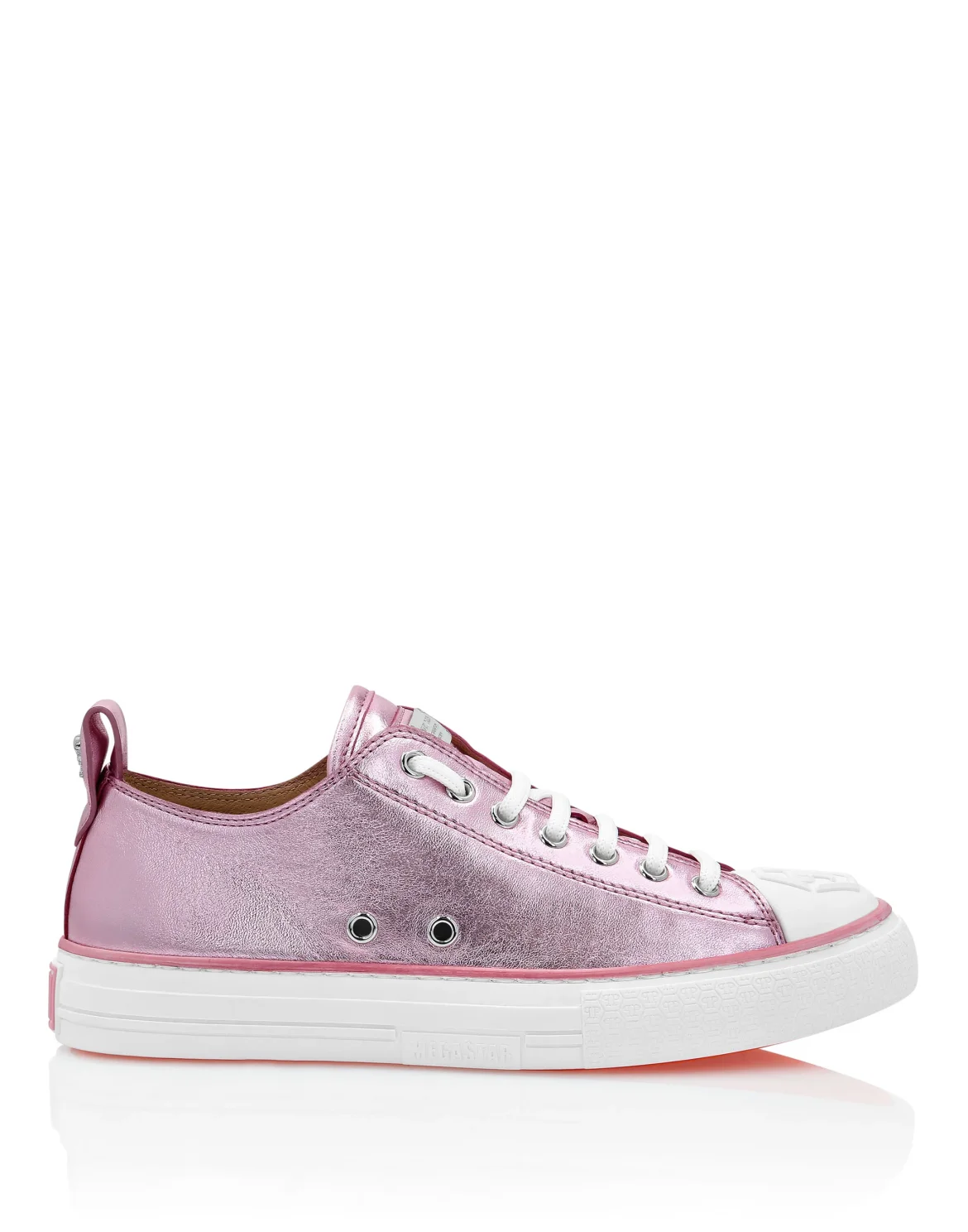 Laminated Leather Lo-Top Sneakers Megastar, цвет: Розовый