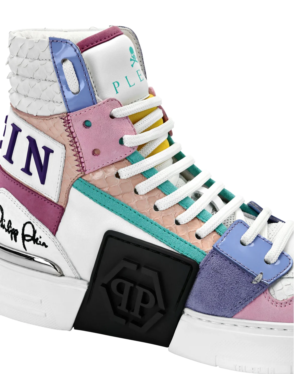 HI-TOP SNEAKERS PHANTOM KICK$ PYTHON HEXAGON, цвет: Мультиколор