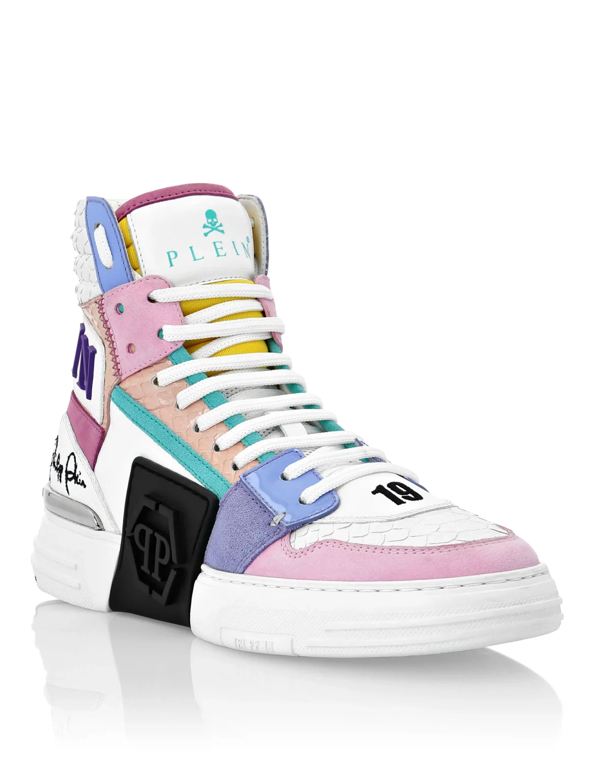 HI-TOP SNEAKERS PHANTOM KICK$ PYTHON HEXAGON, цвет: Мультиколор