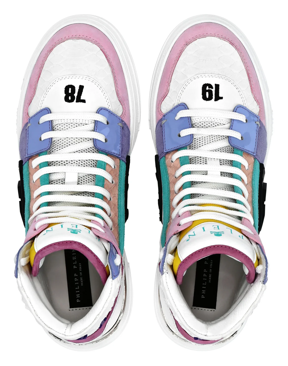 HI-TOP SNEAKERS PHANTOM KICK$ PYTHON HEXAGON, цвет: Мультиколор