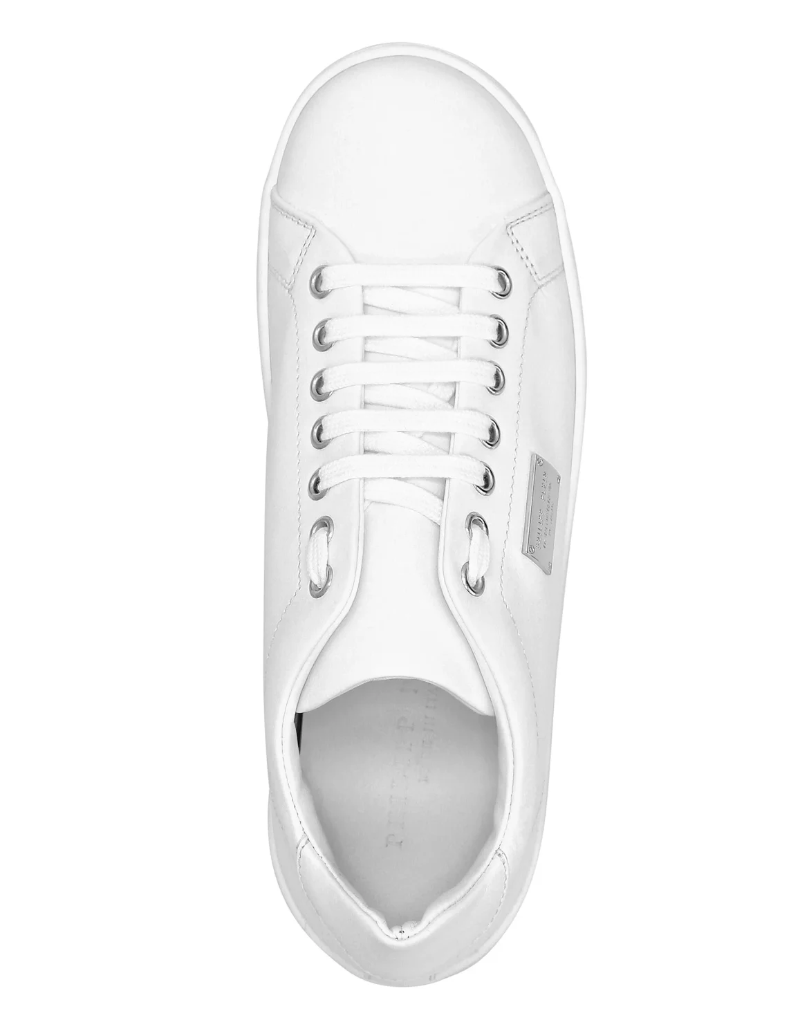 Leather Lo-Top Sneakers Philipp Plein TM, цвет: Белый