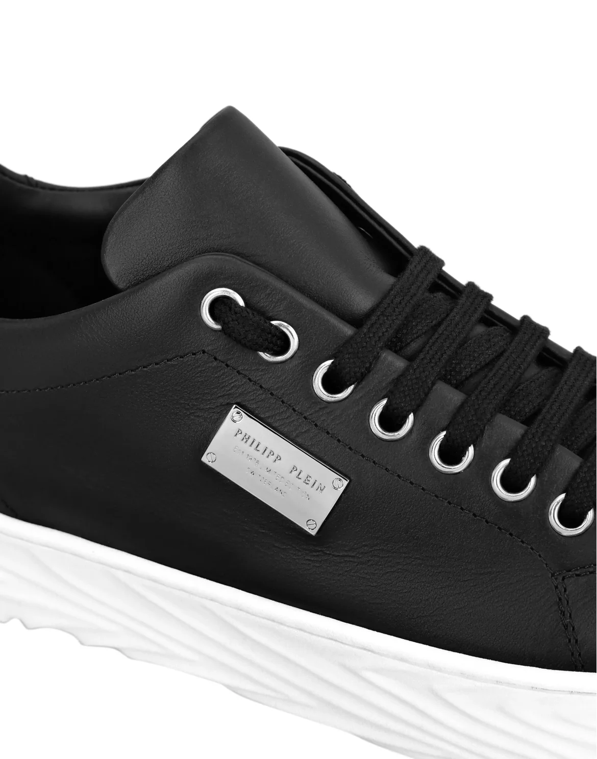 Leather Lo-Top Sneakers Philipp Plein TM, цвет: Черный