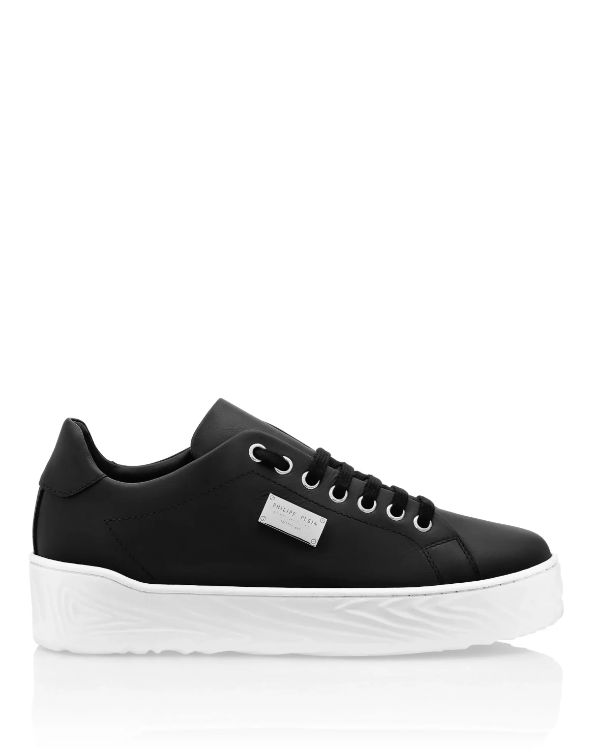 Leather Lo-Top Sneakers Philipp Plein TM, цвет: Черный