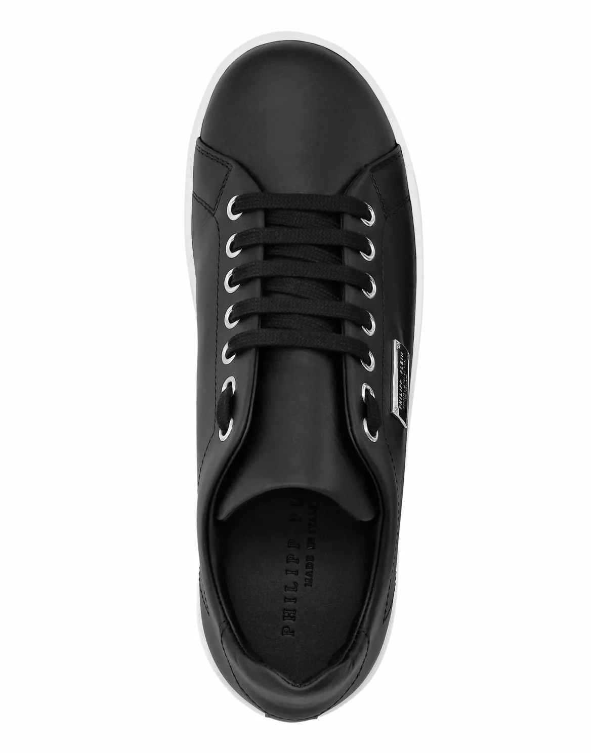 Leather Lo-Top Sneakers Philipp Plein TM, цвет: Черный