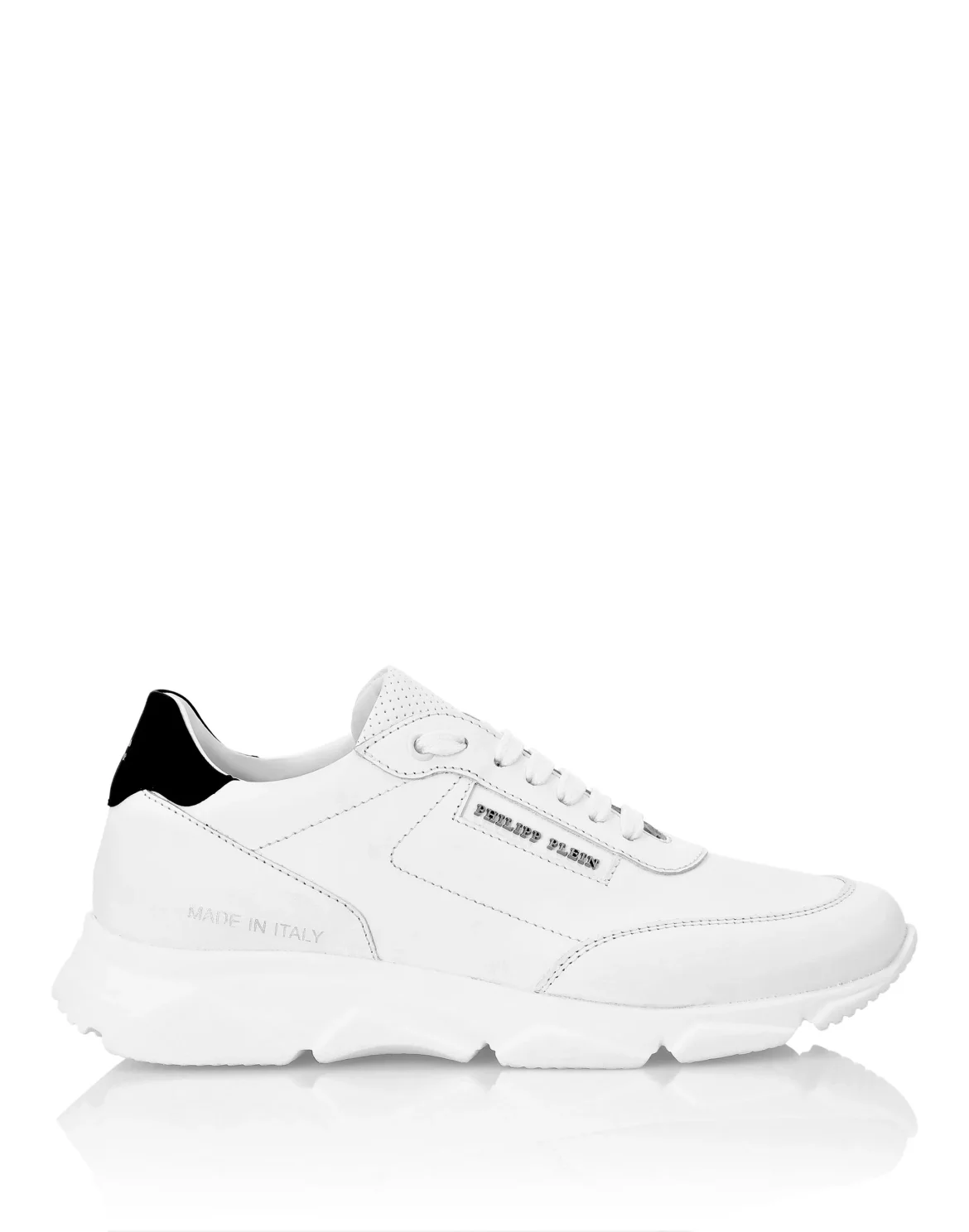 Leather Lo-Top Sneakers Philipp Plein TM, цвет: Белый